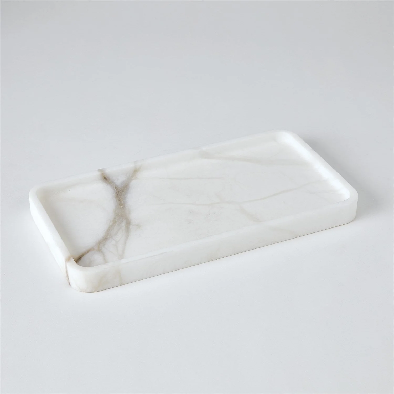 Global Views Raggio Alabaster Box - White - Image 20