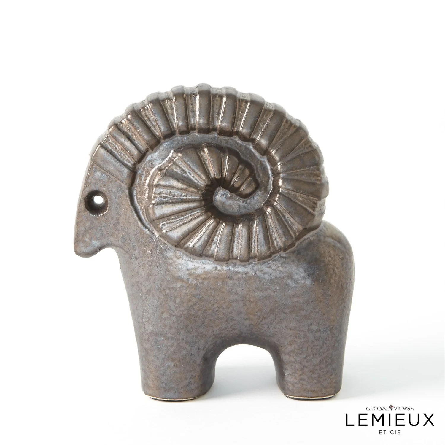 Global Views Ram - Matte Antique Bronze - Image 4