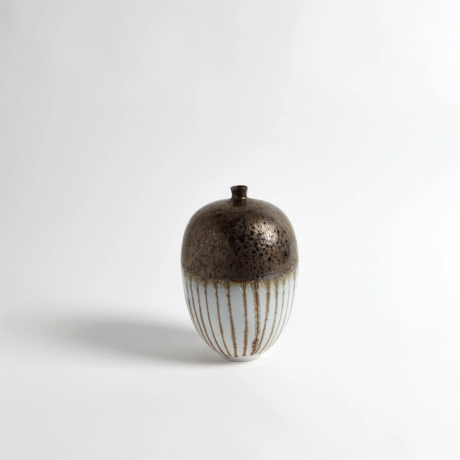 Global Views Reactive Bronze Stripe Vessel - Image 2