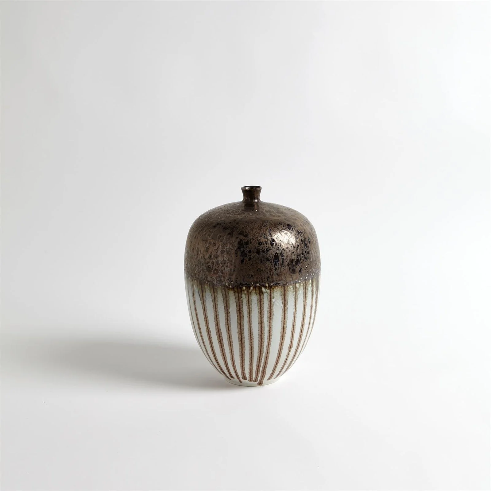 Global Views Reactive Bronze Stripe Vessel - Image 3