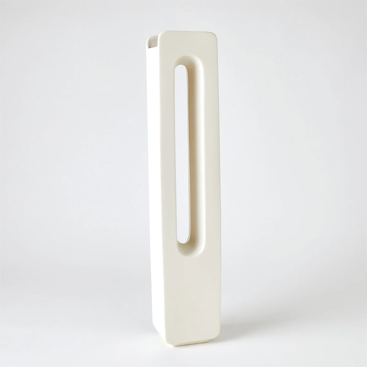Global Views White Rectangle Vase Clearance - Image 3