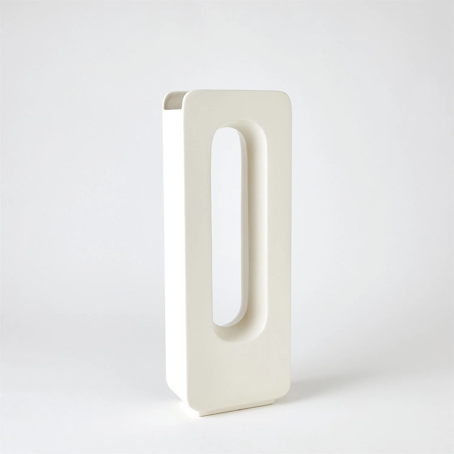Global Views White Rectangle Vase Clearance - Image 5