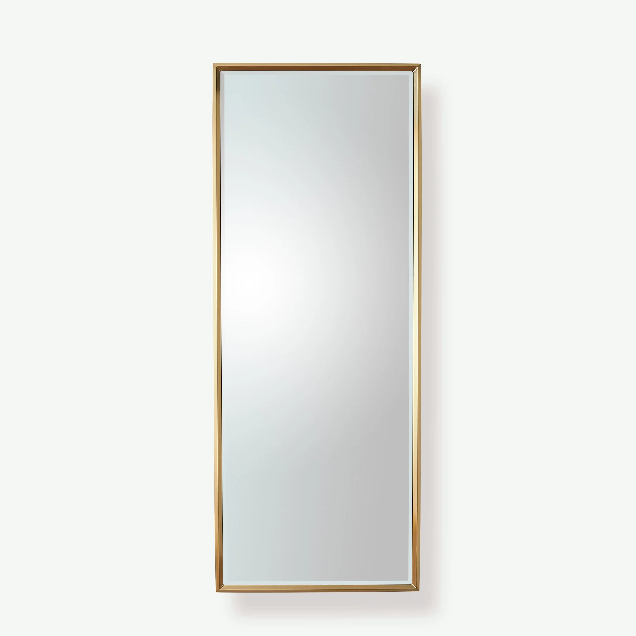 Global Views Reeves Floor Mirror-Brass