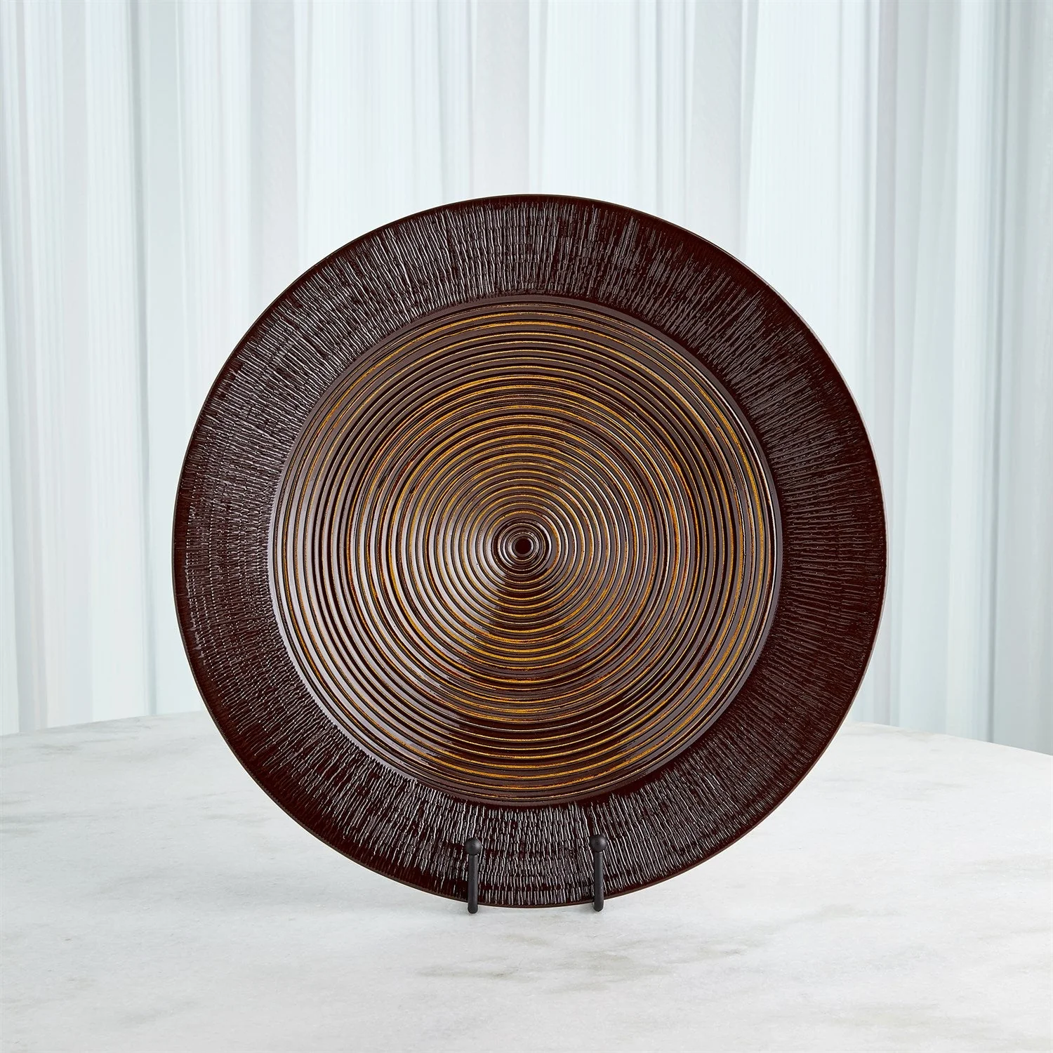 Global Views Ribbed Vases & Bottle - Garnet - Image 6