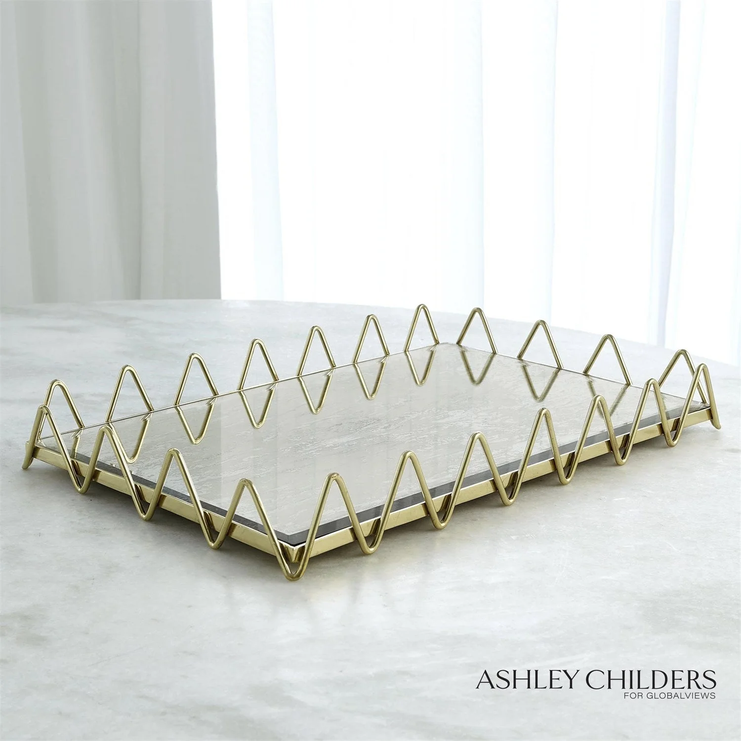 Global Views Ric Rac Tray by Ashley Childers - Image 7