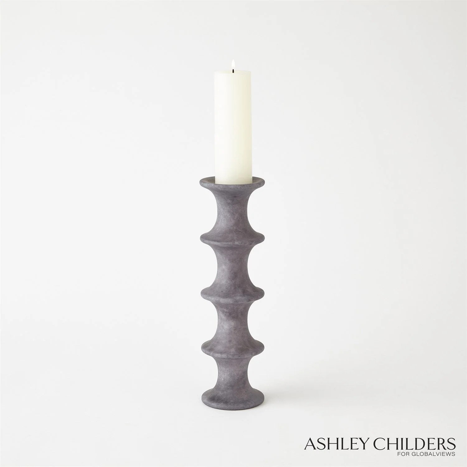 Global Views Ridge Candlestick by Ashley Childers - Image 23