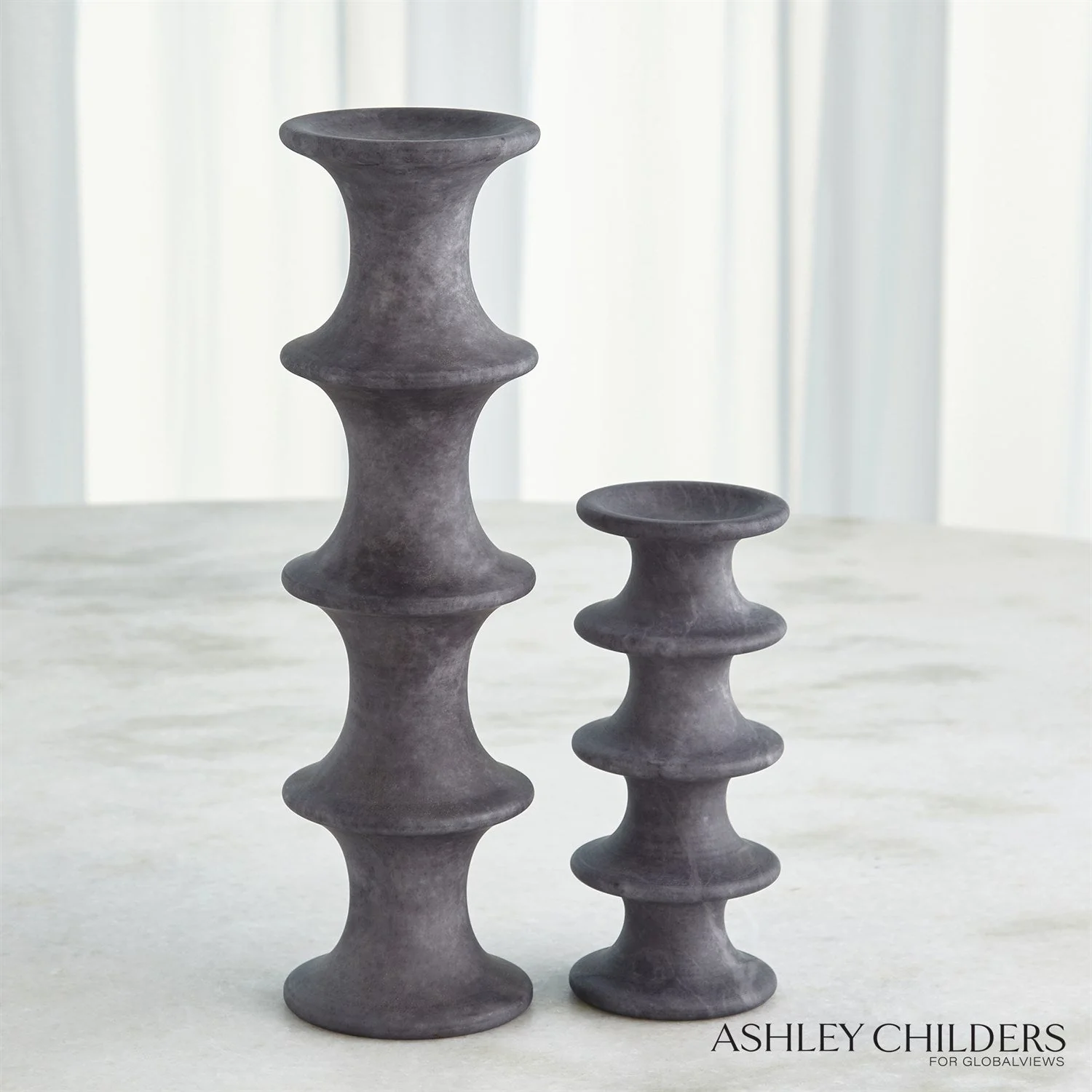 Global Views Ridge Candlestick by Ashley Childers - Image 24