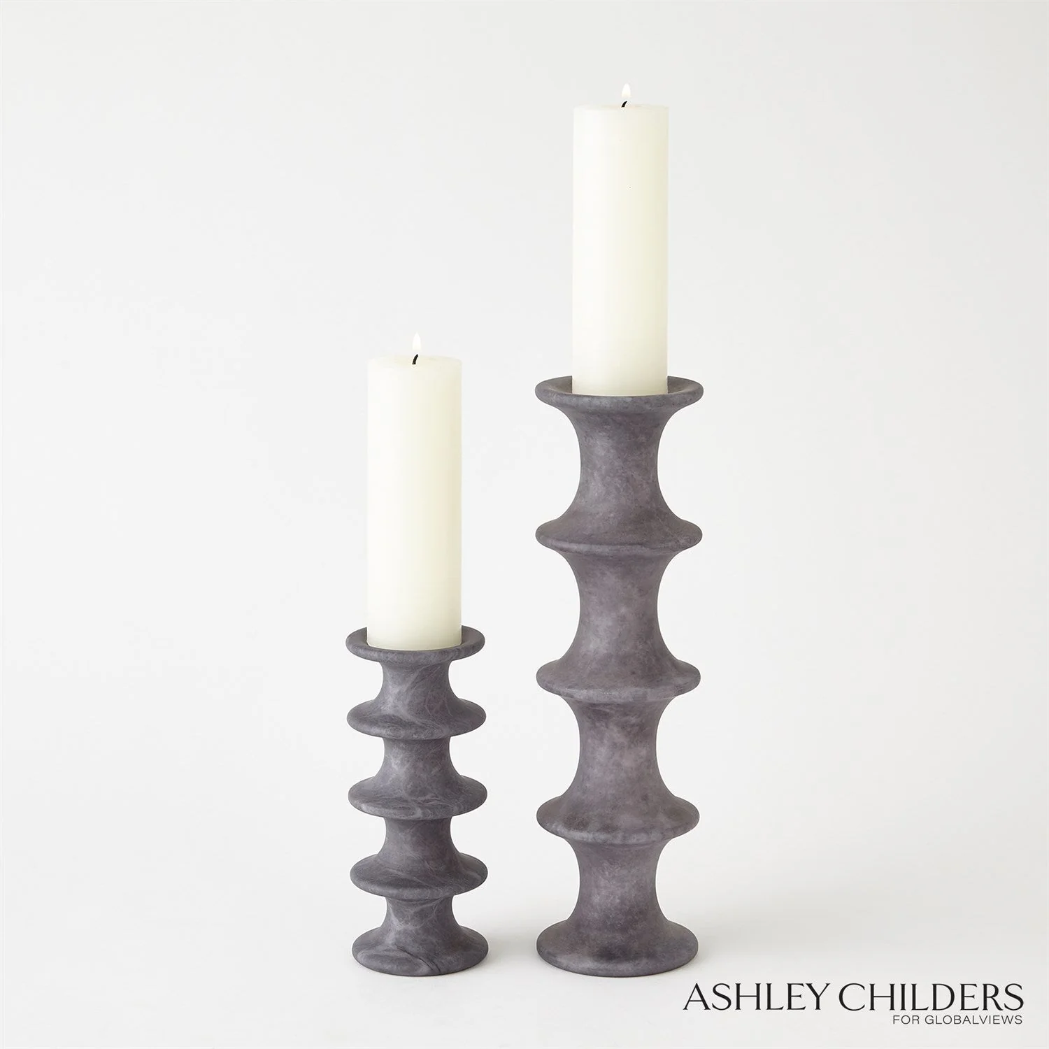 Global Views Ridge Candlestick by Ashley Childers - Image 26