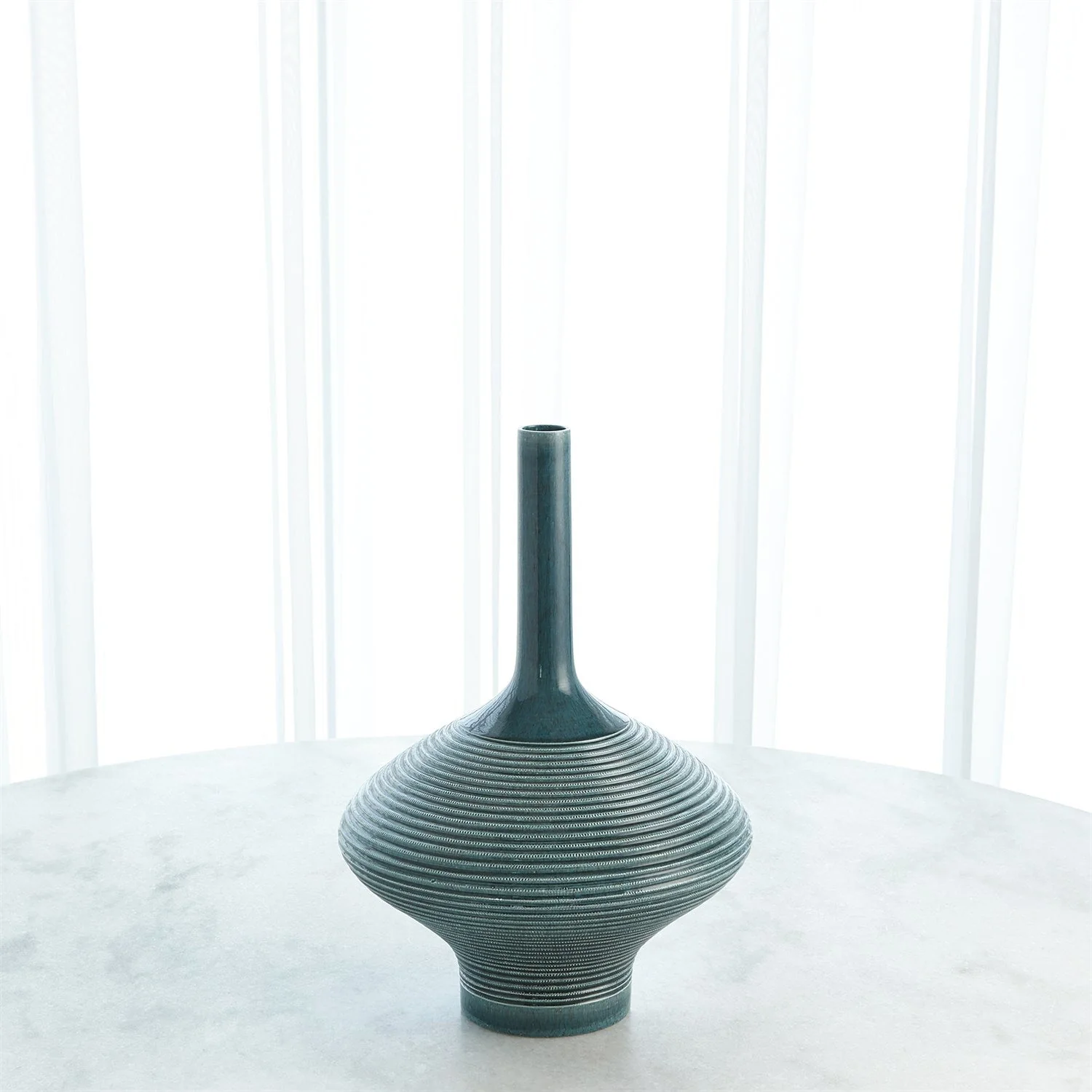 Global Views Ridged Bottle - Azure - Image 6