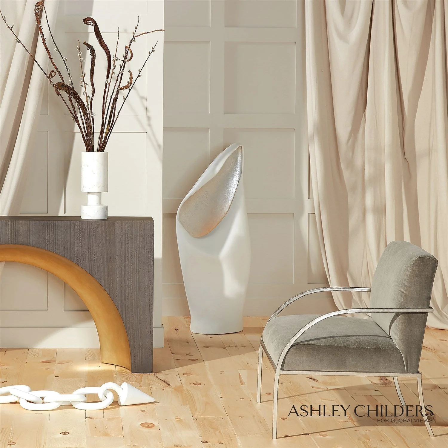 Global Views Rings Object with Cone by Ashley Childers - Image 5