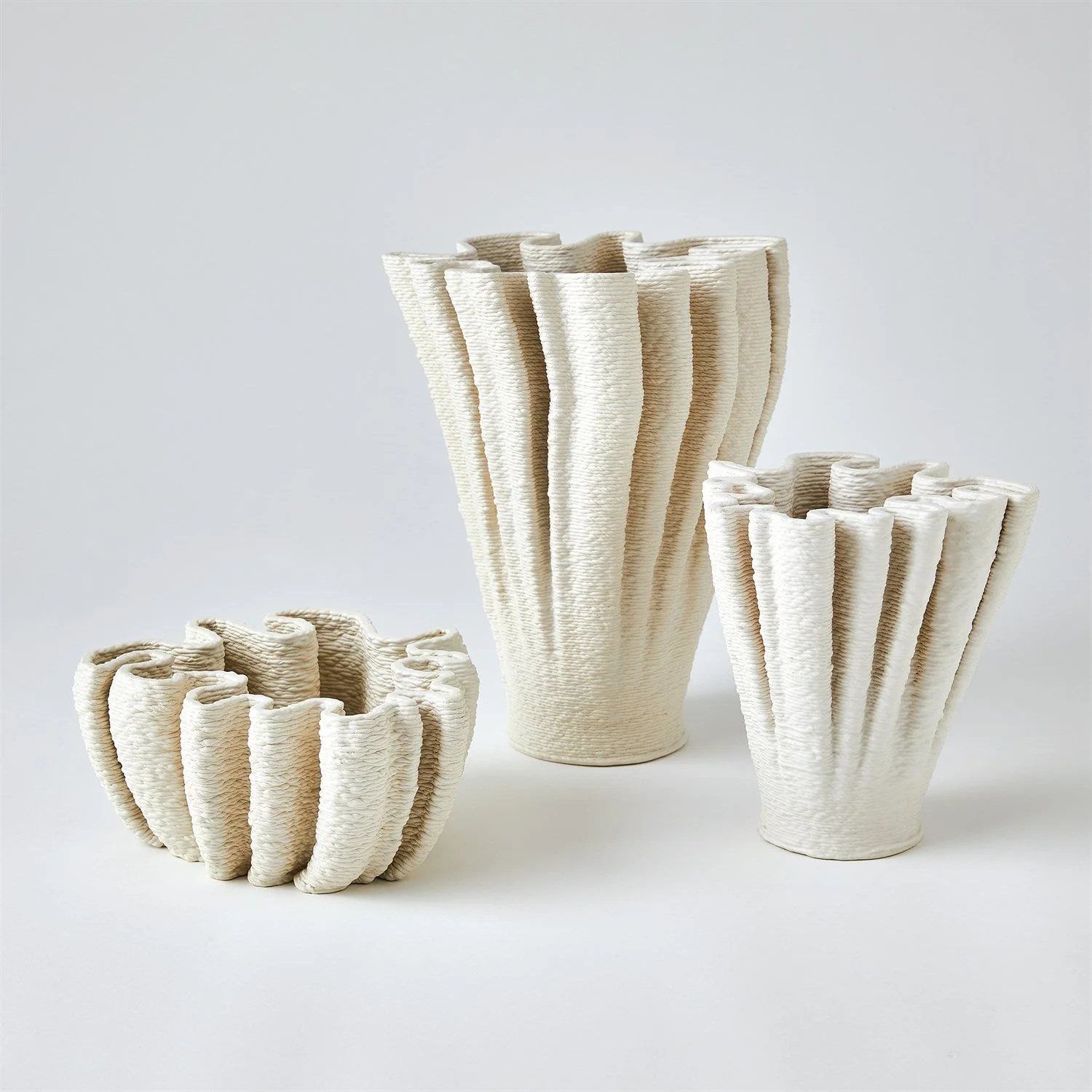 Global Views Ripple Printed Bowls & Vase - Image 2