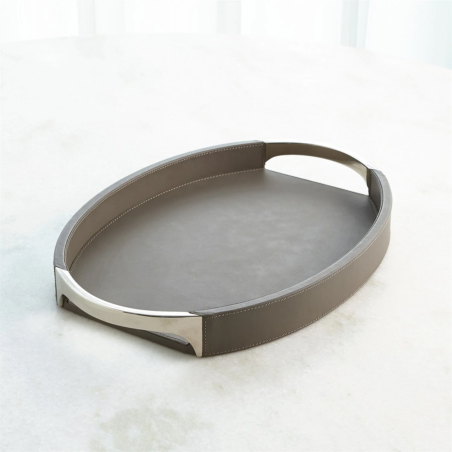 Global Views Roberts Tray - Fossil Grey - Image 6