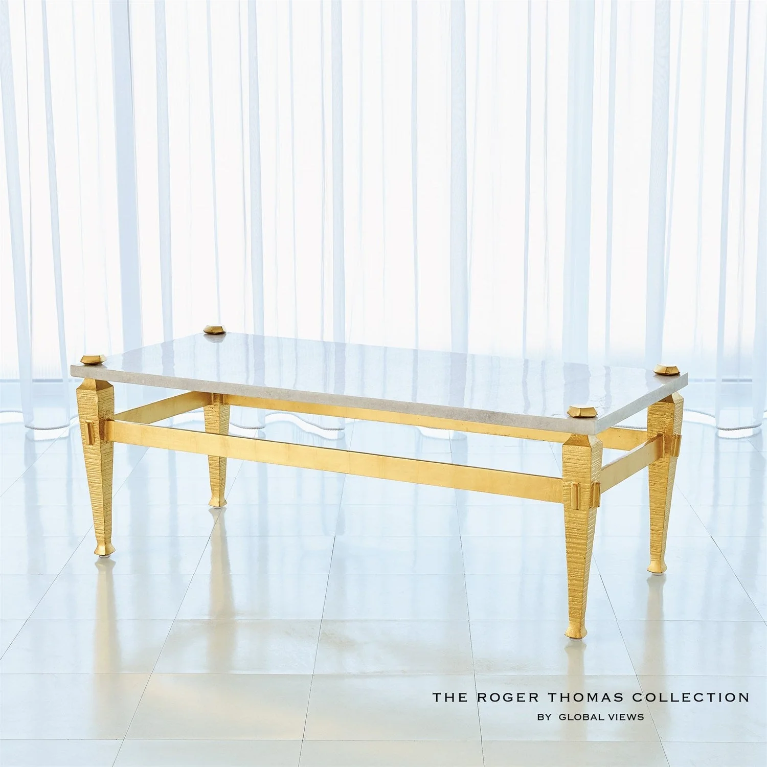 Global Views Roman Coffee Table Clearance - Image 4