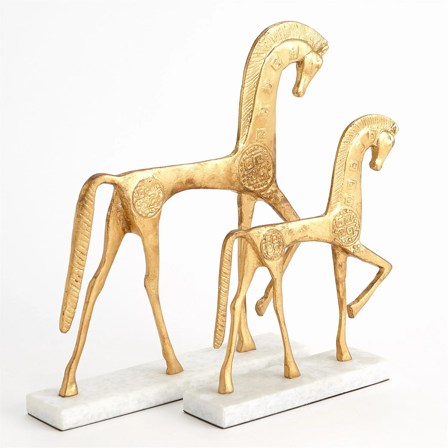 Global Views Roman Horse - Gold - Image 2