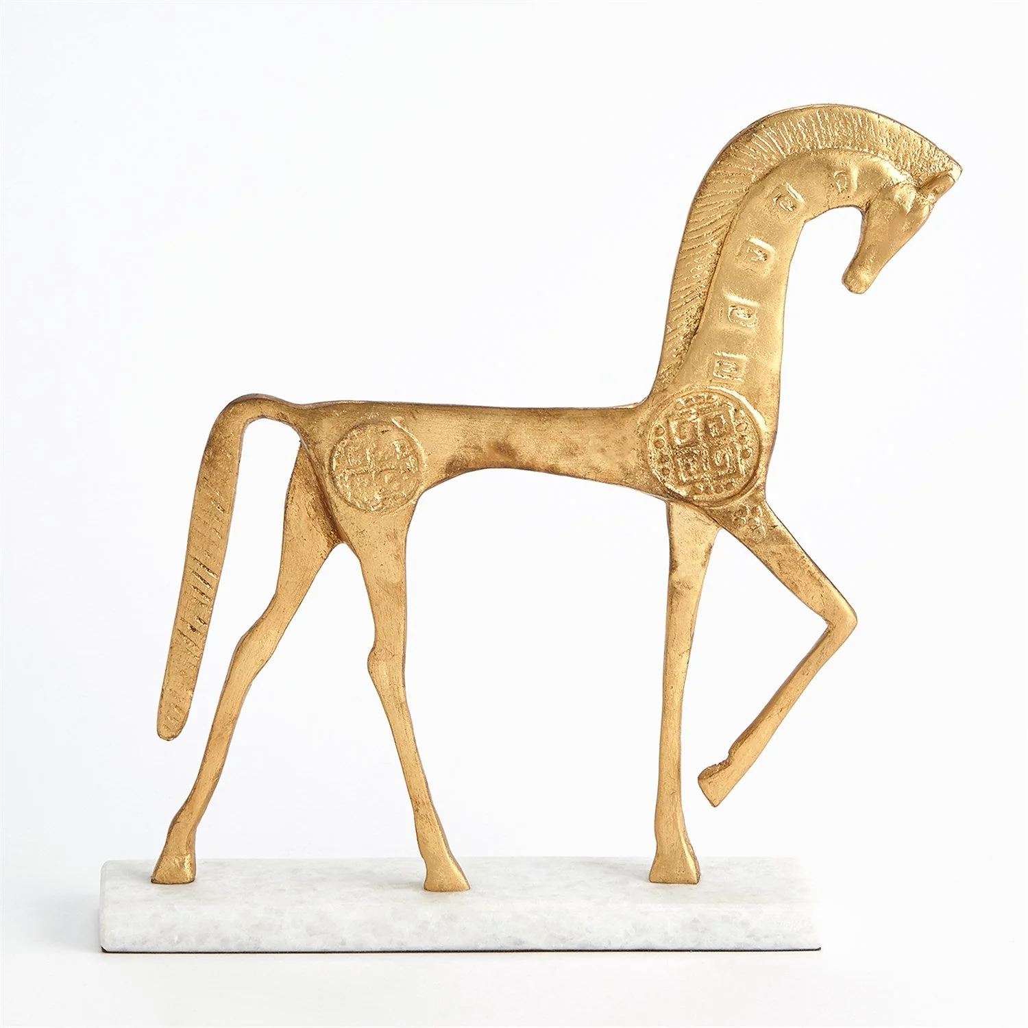 Global Views Roman Horse - Gold - Image 4