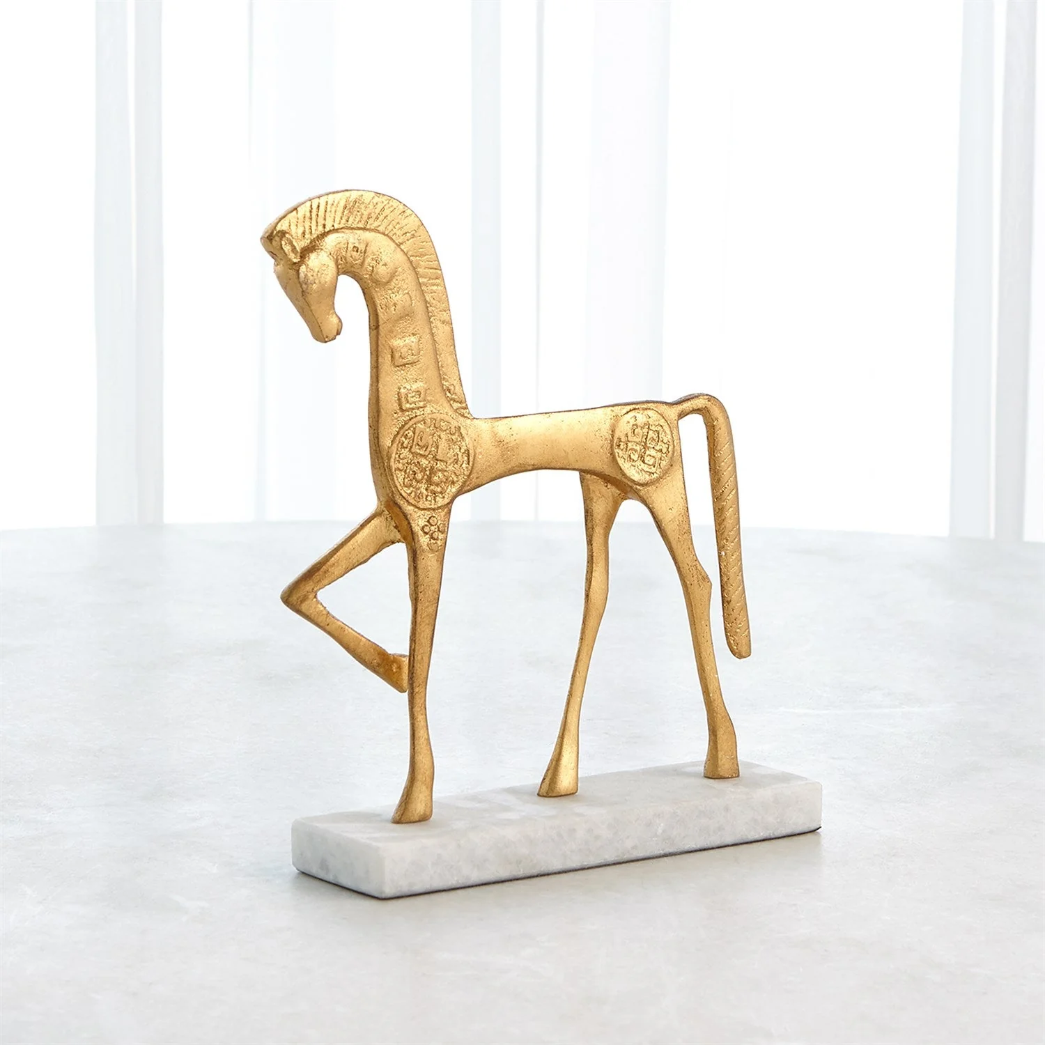 Global Views Roman Horse - Gold - Image 5