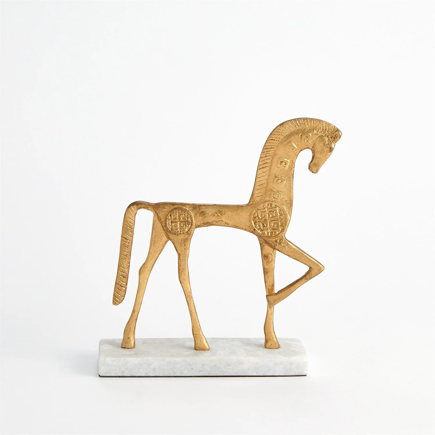 Global Views Roman Horse - Gold - Image 6
