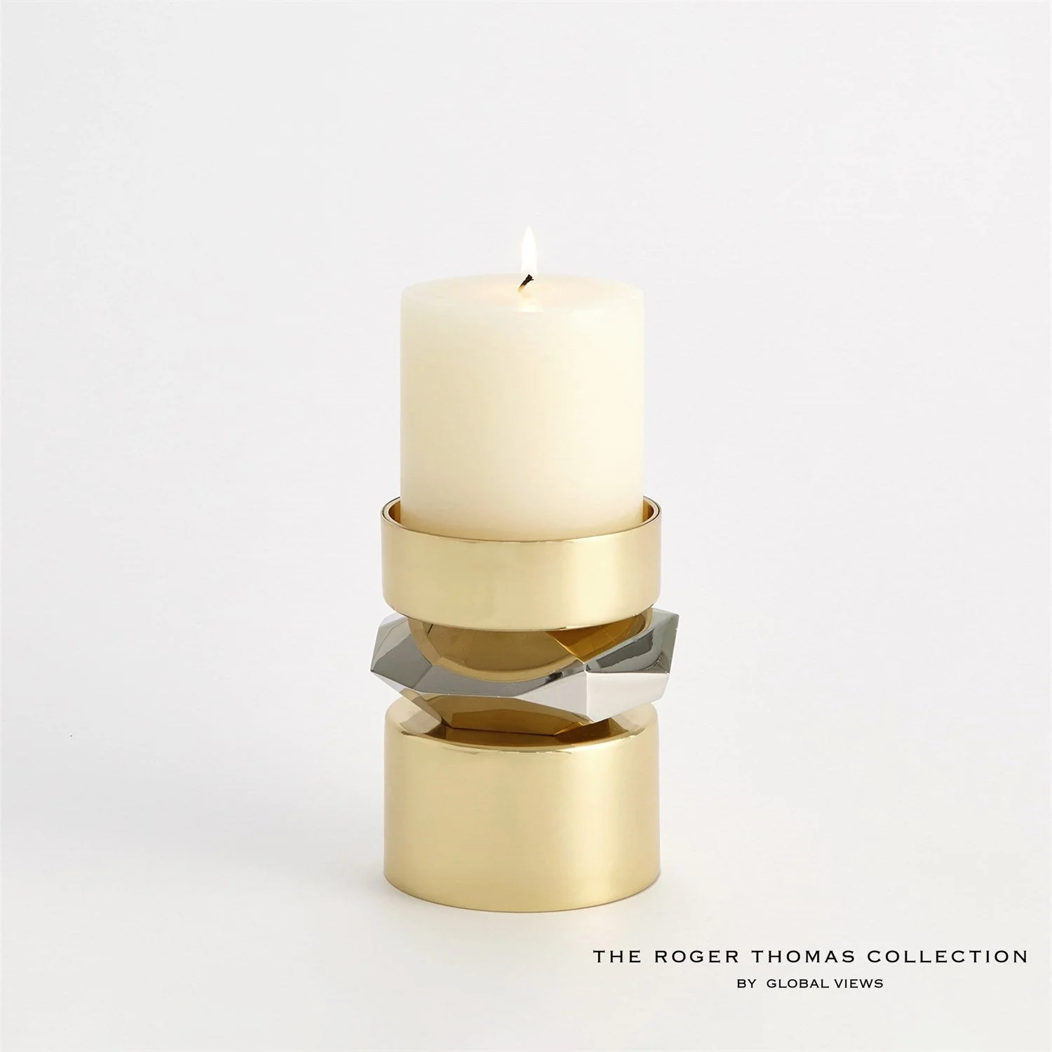 Global Views Romano Brass Candle Holder - Image 10