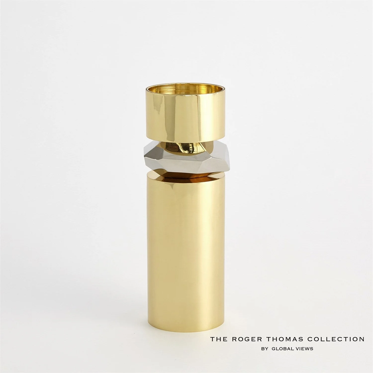 Global Views Romano Brass Candle Holder - Image 13