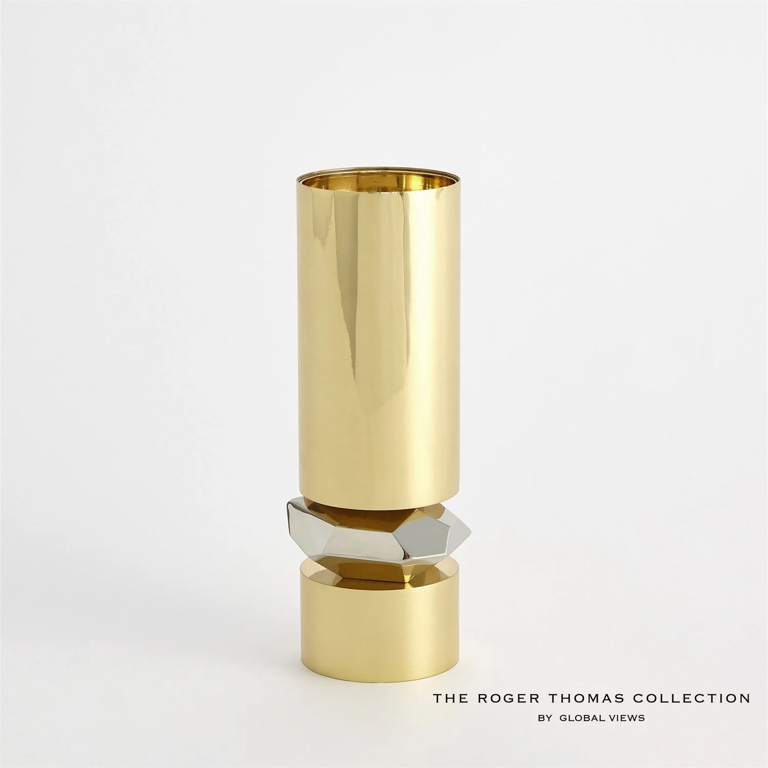 Global Views Romano Brass Candle Holder - Image 14
