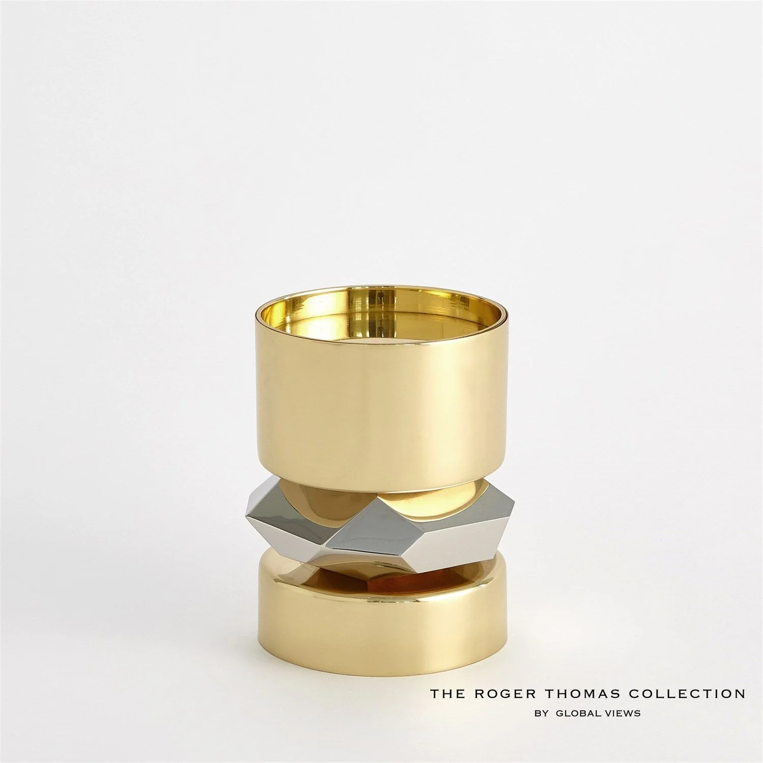 Global Views Romano Brass Candle Holder - Image 8