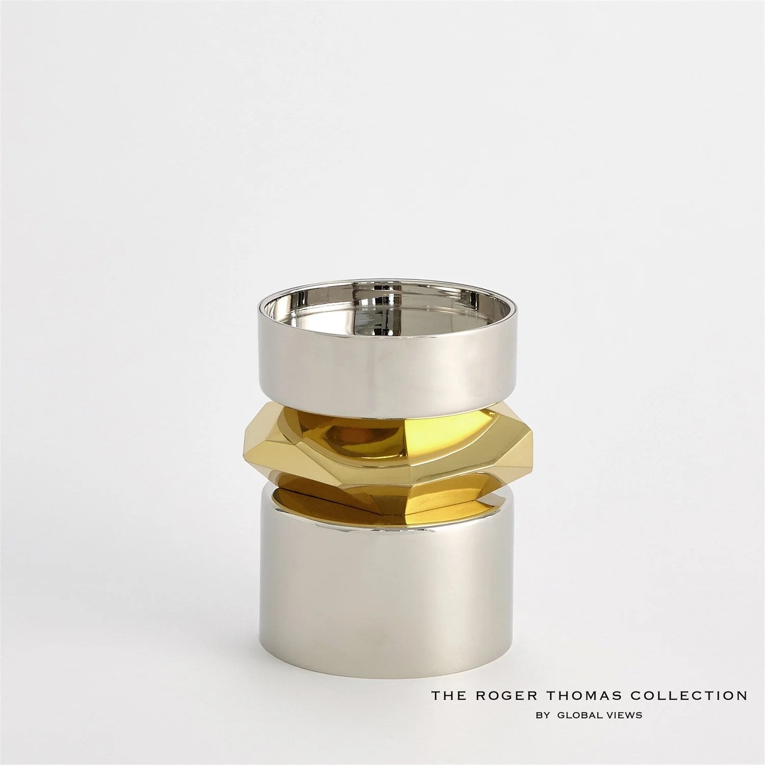 Global Views Romano Nickel Candle Holder - Image 2