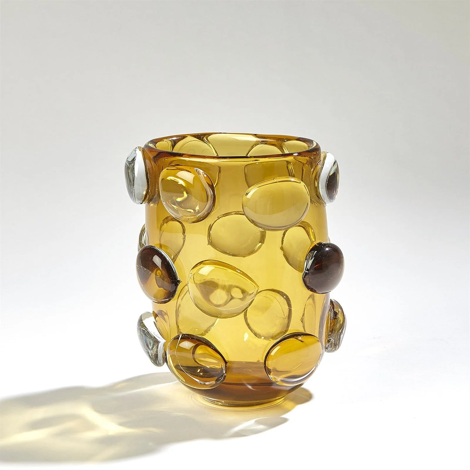 Global Views Rondelle Vase-Amber - Image 2
