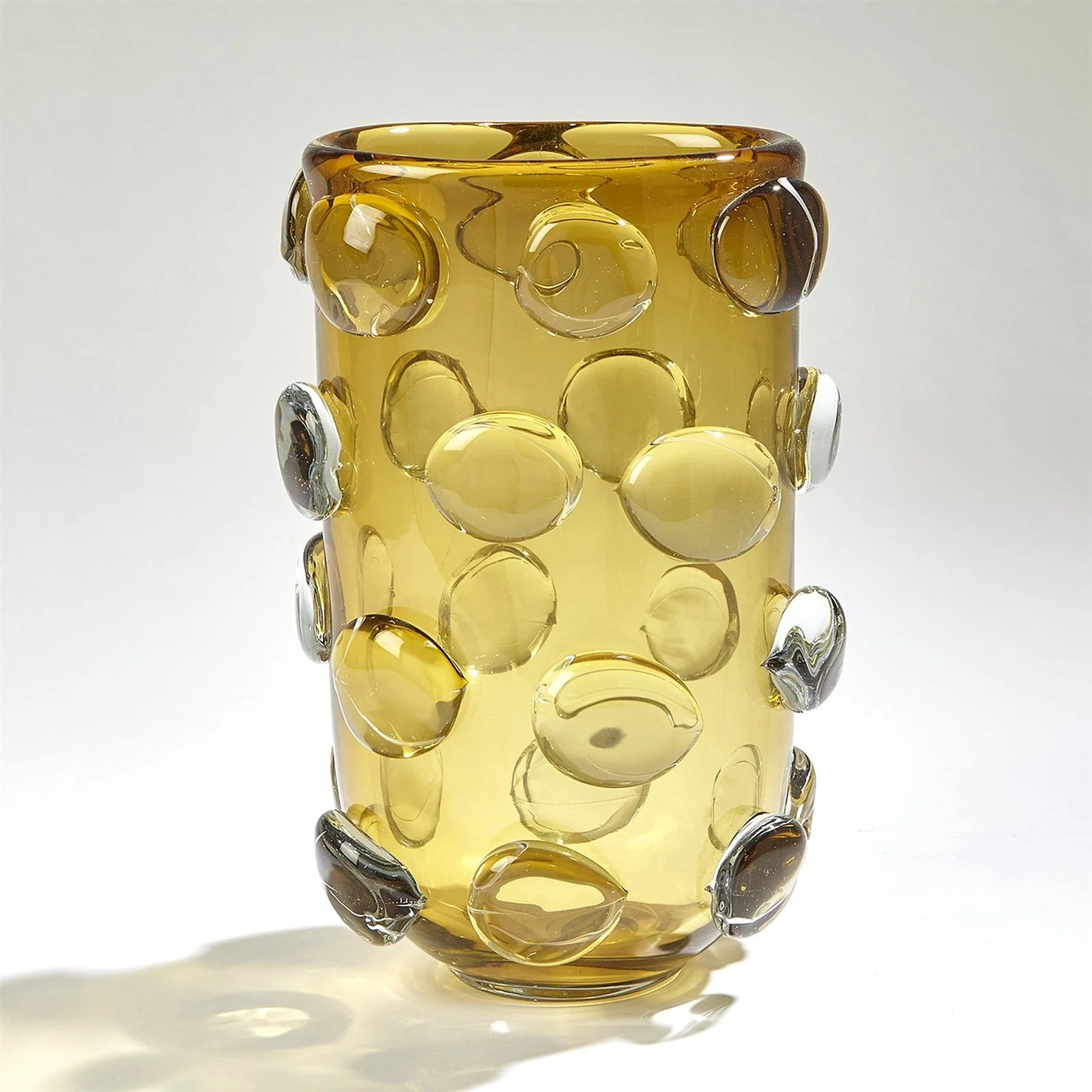 Global Views Rondelle Vase-Amber - Image 3