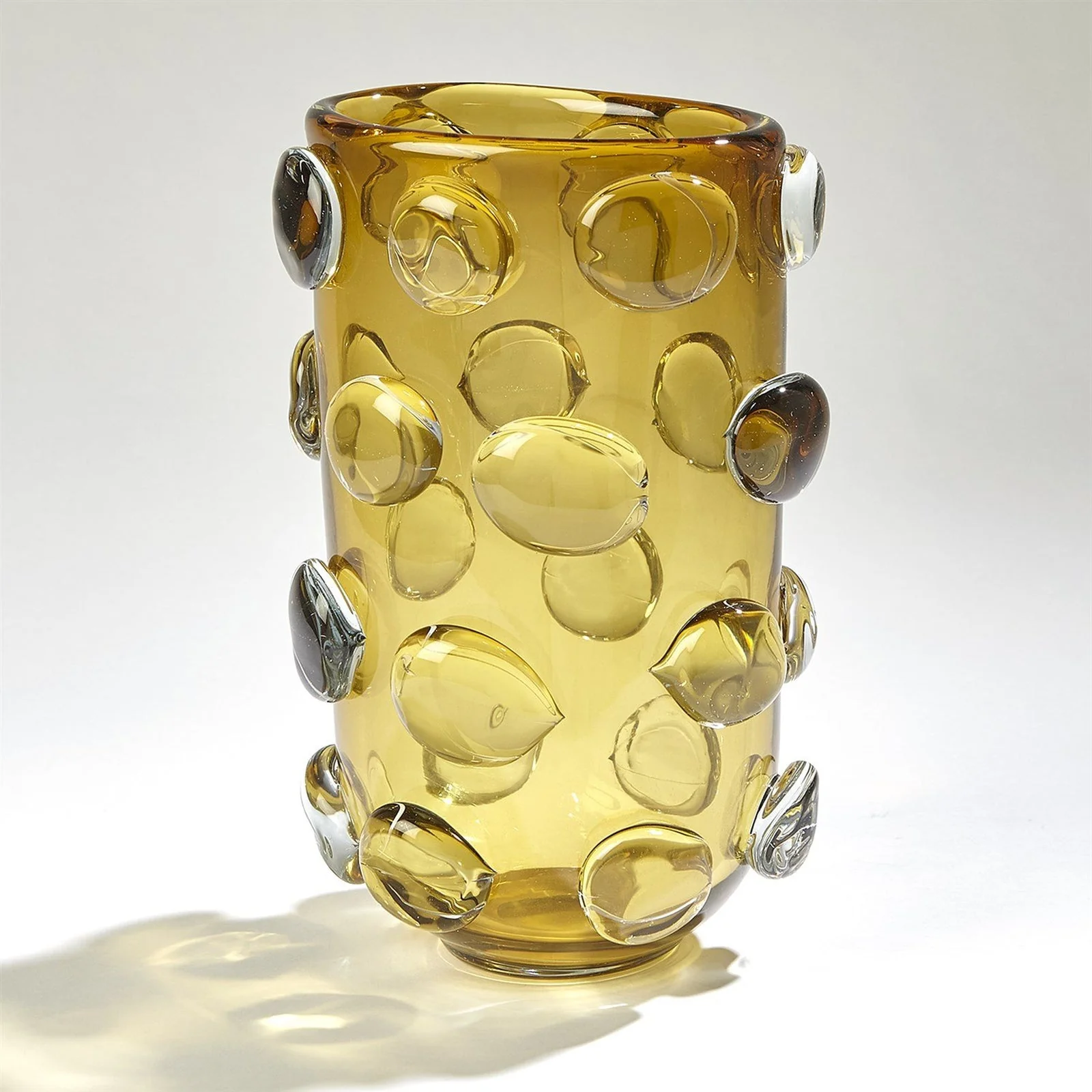 Global Views Rondelle Vase-Amber - Image 4