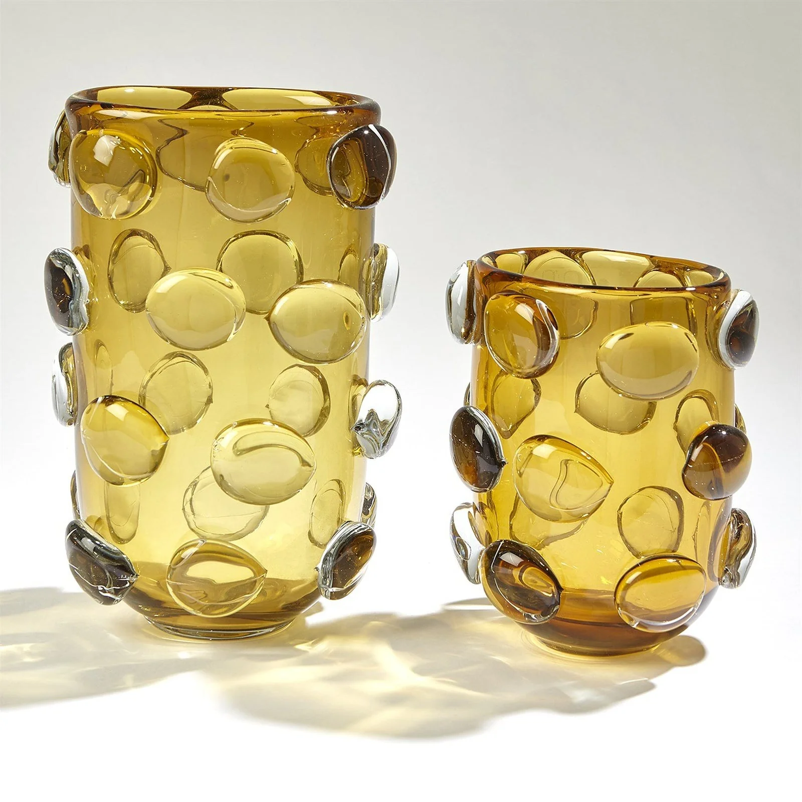 Global Views Rondelle Vase-Amber - Image 5