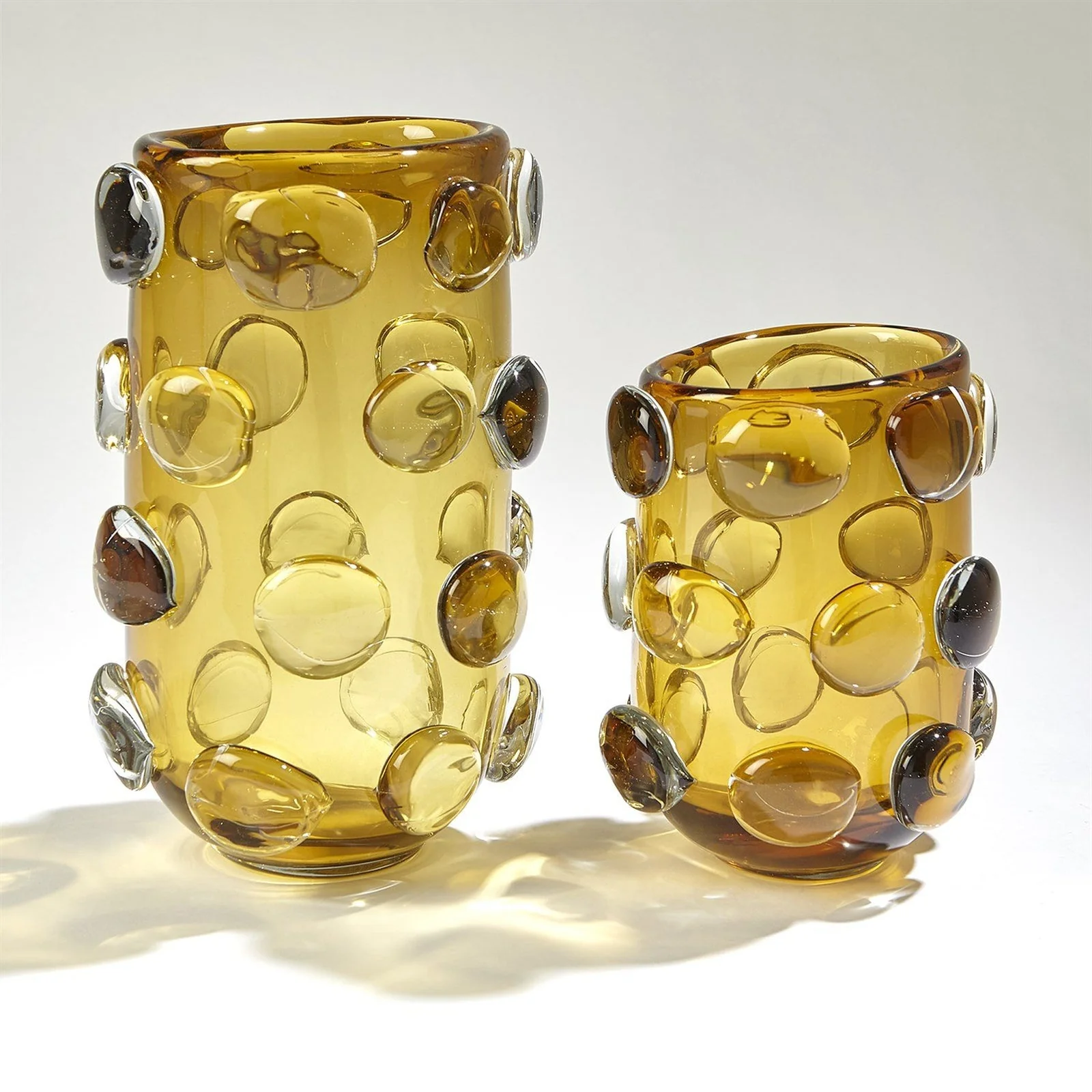 Global Views Rondelle Vase-Amber - Image 6