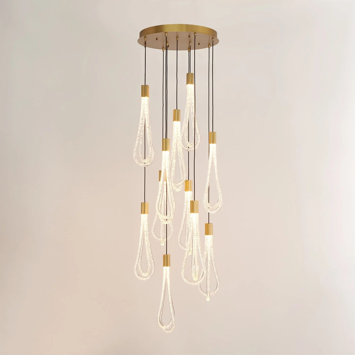 Global Views Round Layered Raindrop Chandelier - Image 2