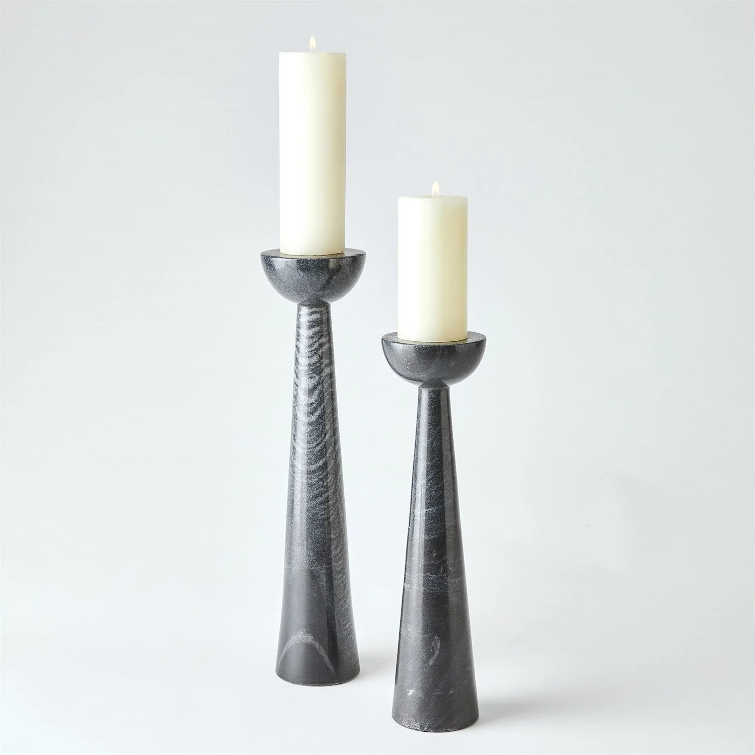 Global Views Round Top Candle Stand - Black - Image 4