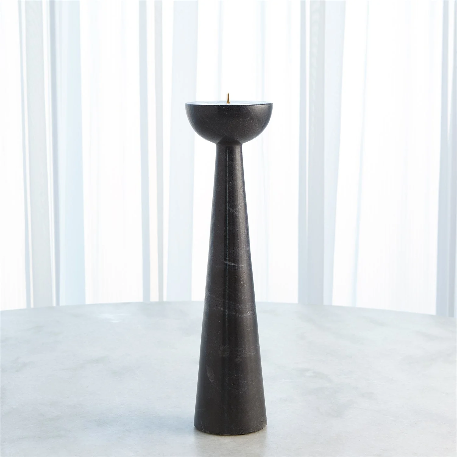 Global Views Round Top Candle Stand - Black - Image 8