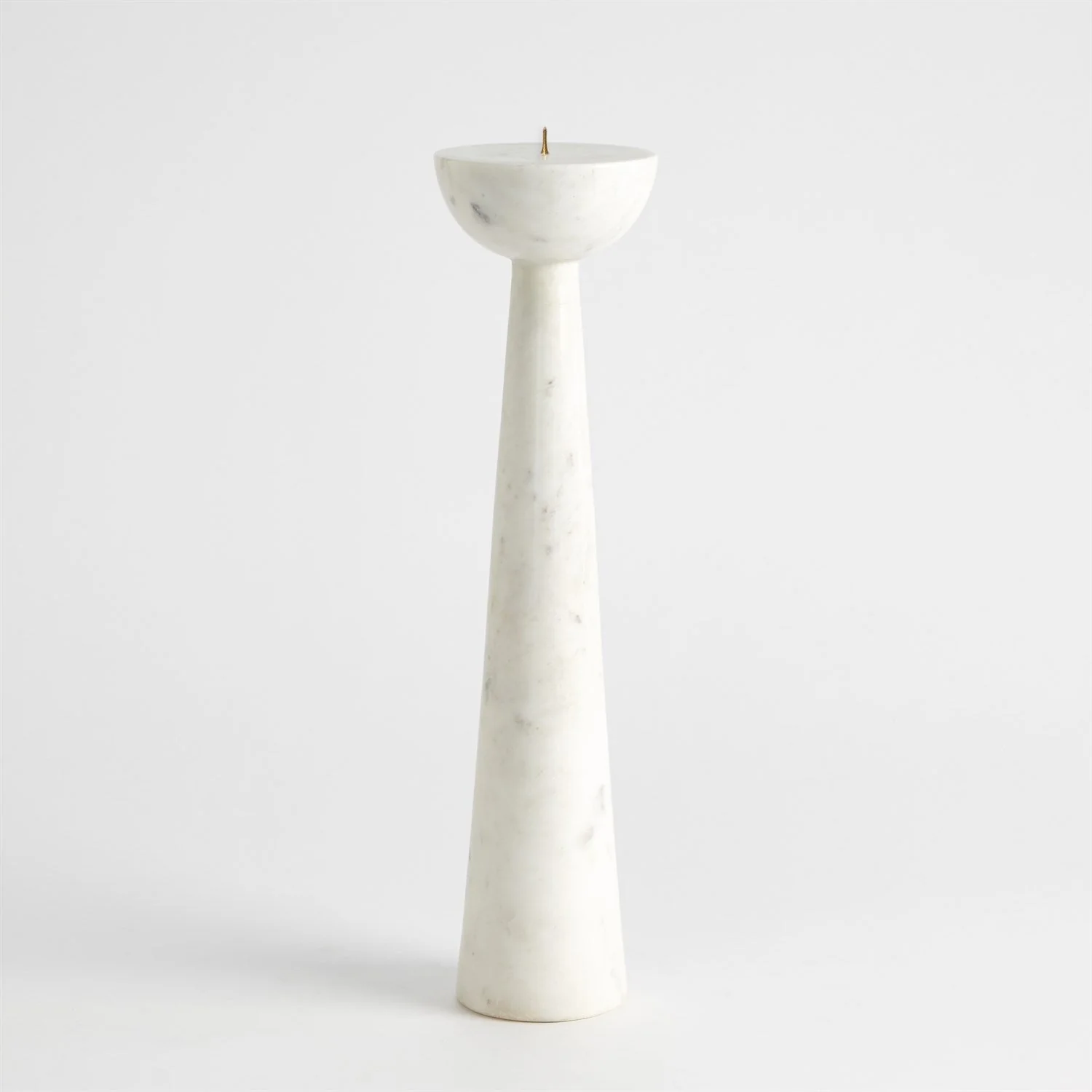Global Views Round Top Candle Stand - White - Image 7