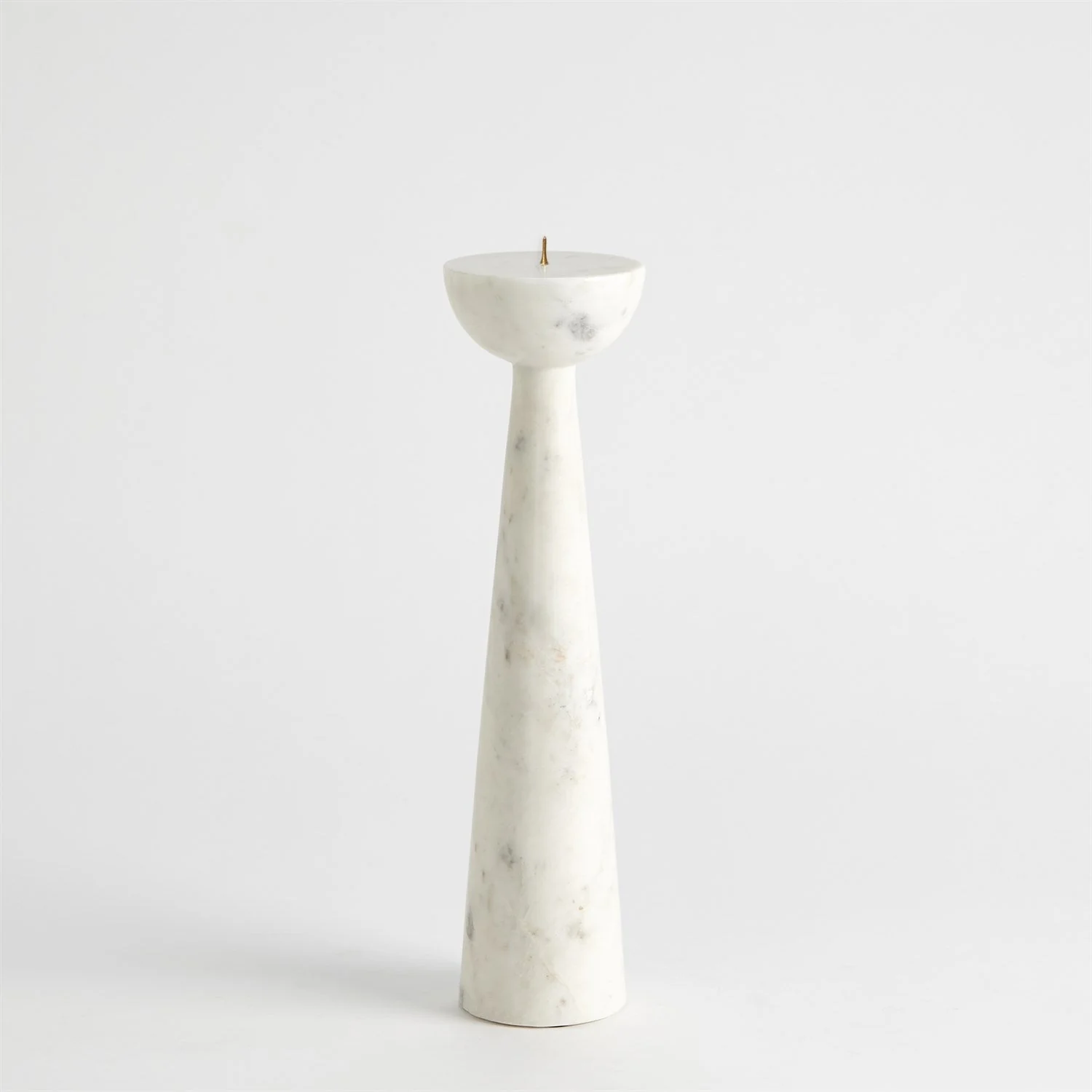 Global Views Round Top Candle Stand - White - Image 9