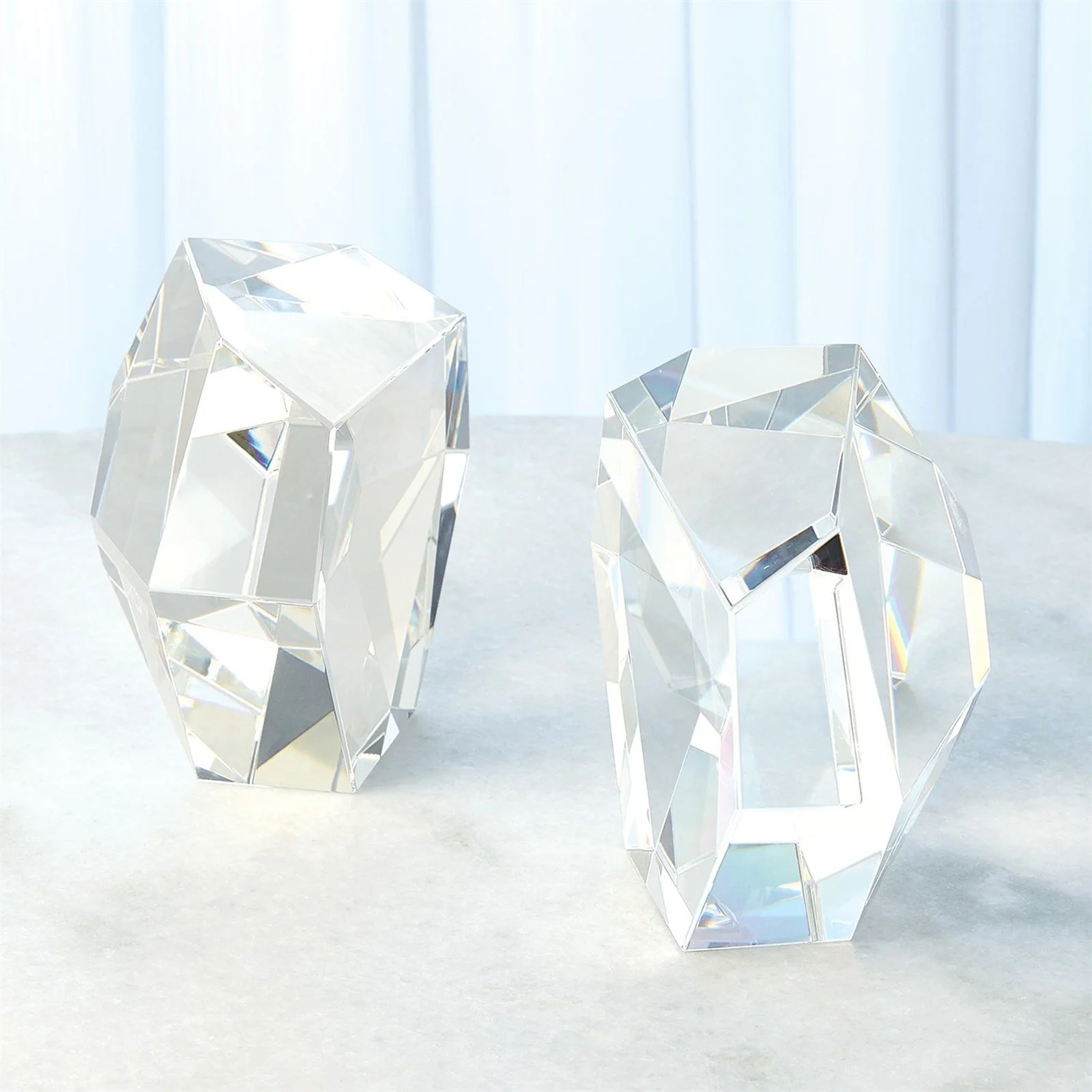 Global Views S/2 Crystal Bookends - Image 3