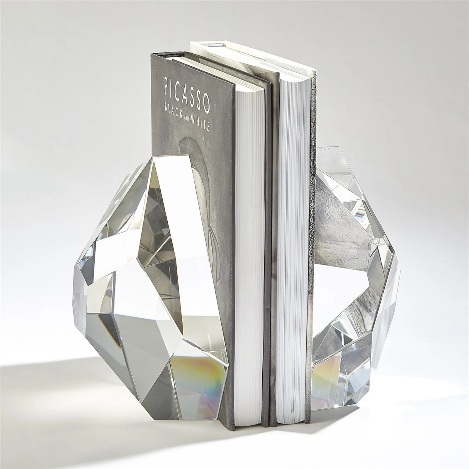 Global Views S/2 Crystal Bookends - Image 5