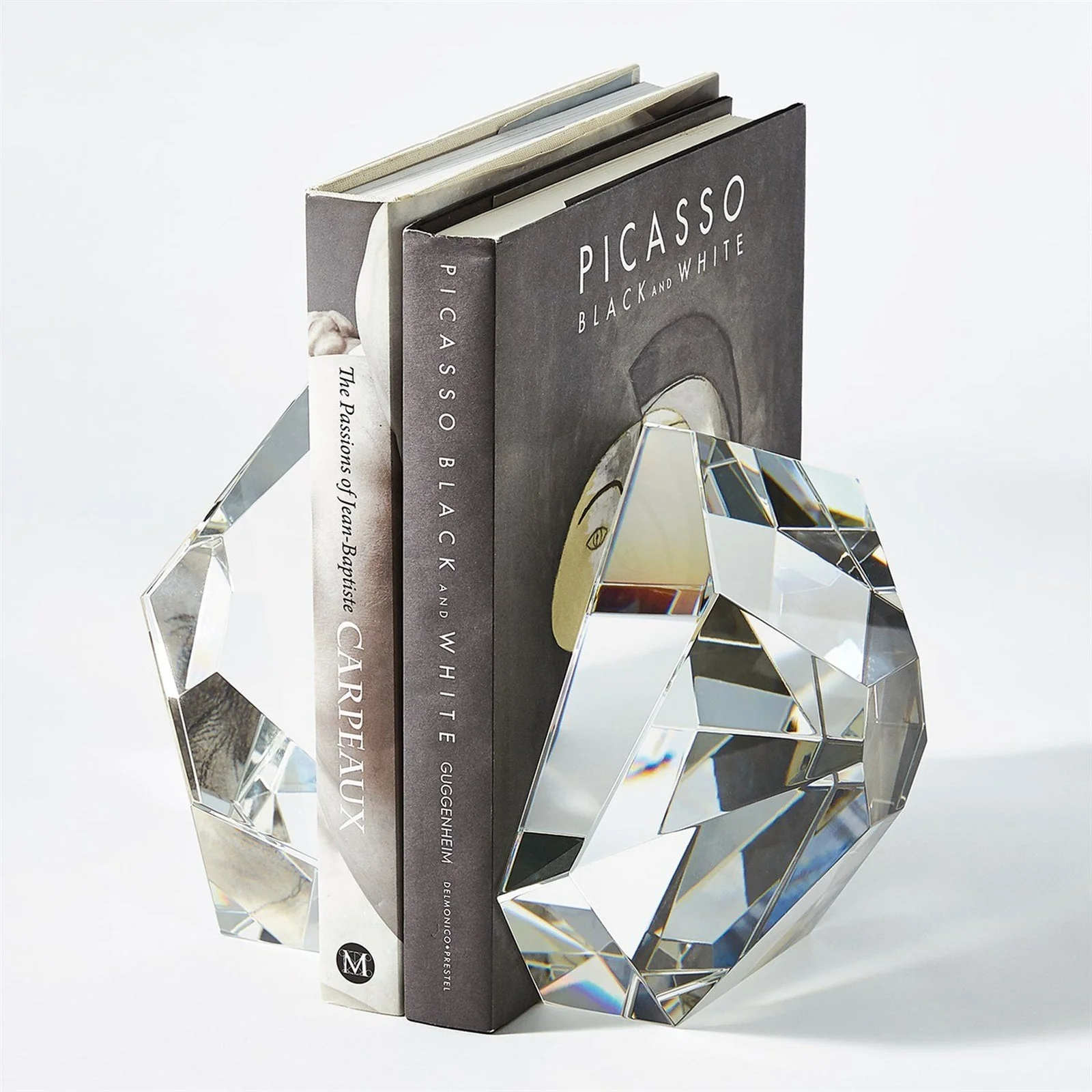 Global Views S/2 Crystal Bookends - Image 6