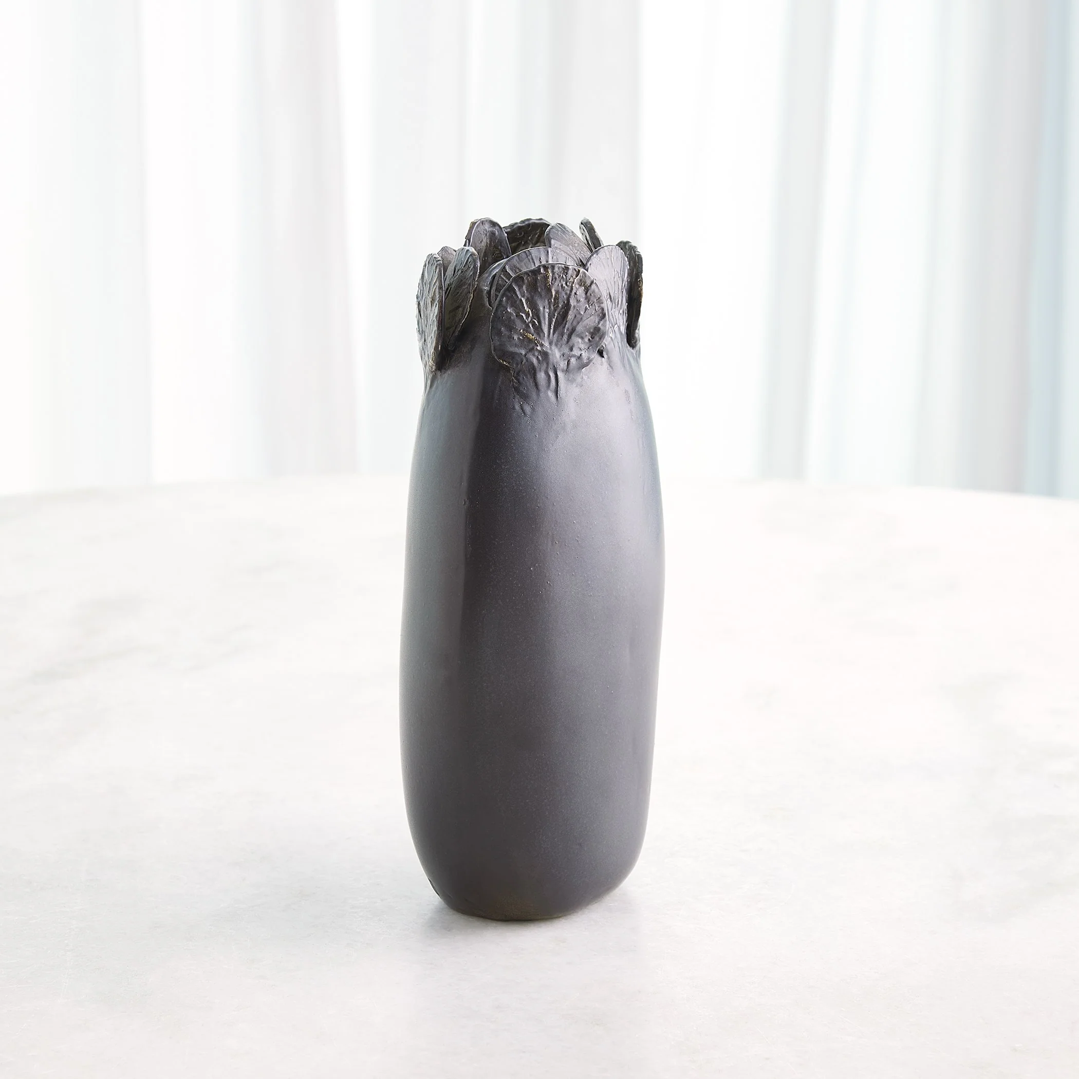 Global Views Sand Dollar Vase Black - Image 10