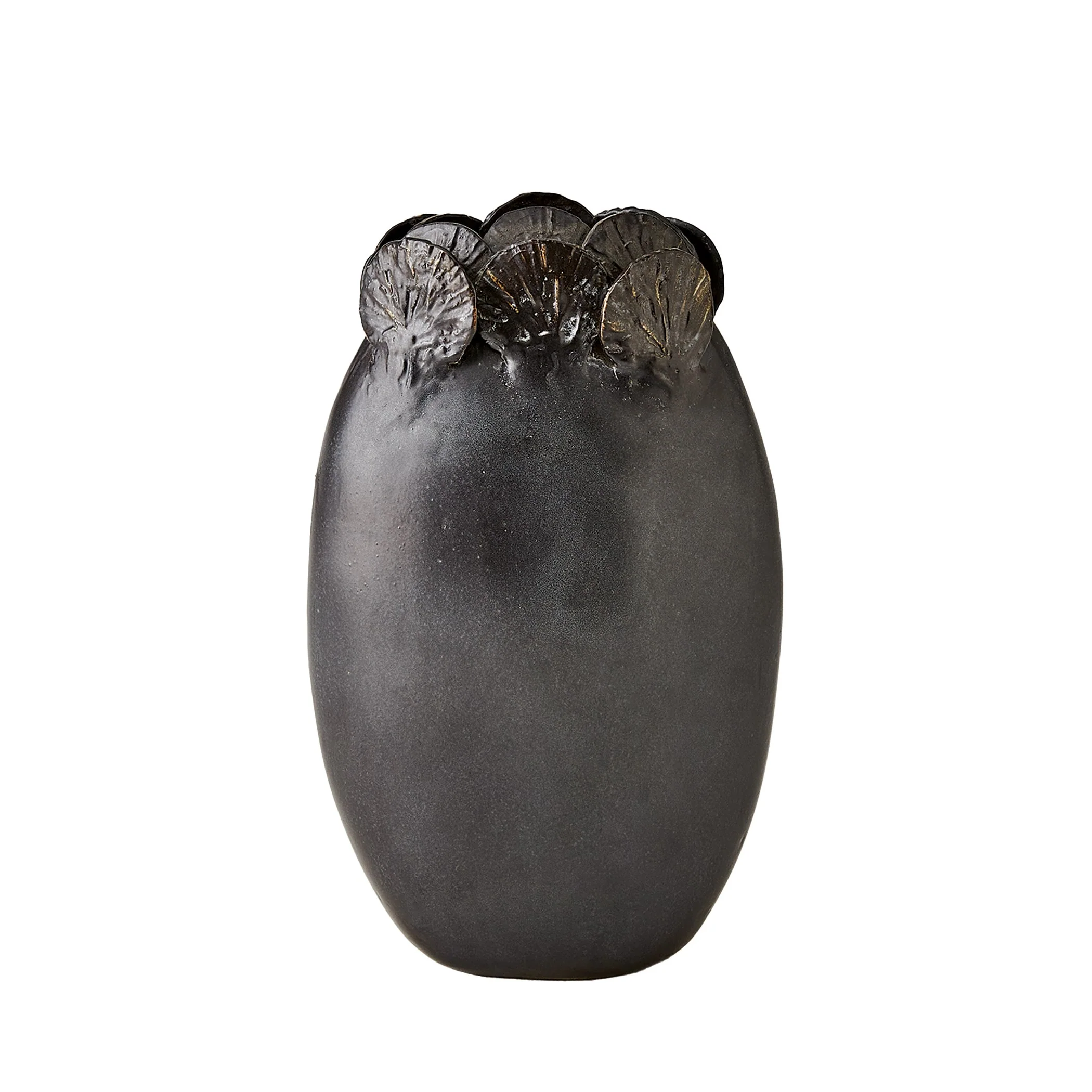 Global Views Sand Dollar Vase Black - Image 11