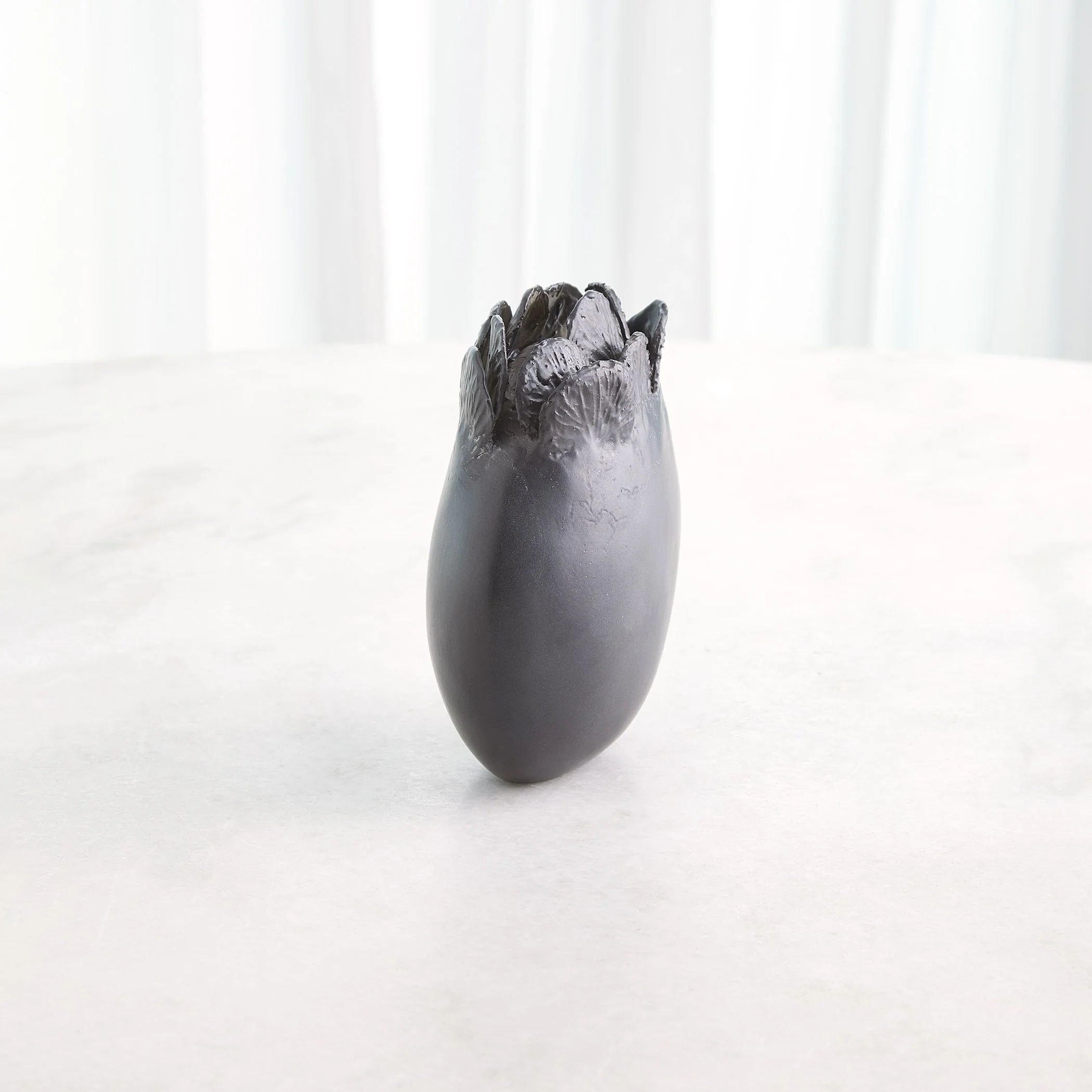 Global Views Sand Dollar Vase Black - Image 4