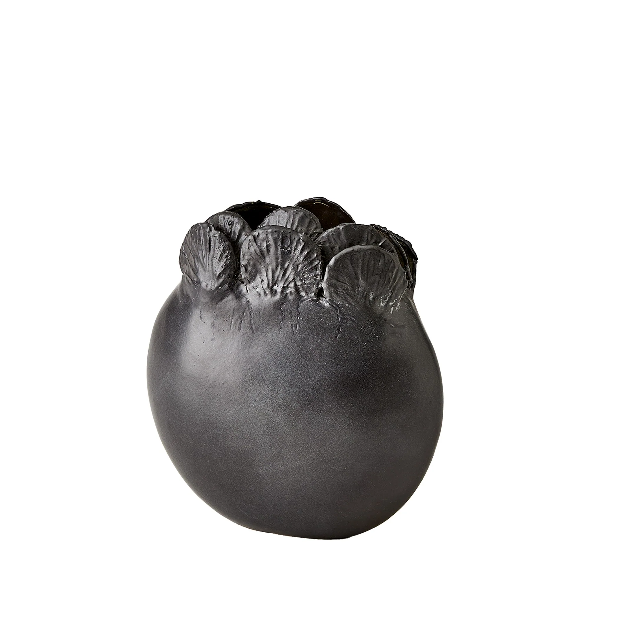 Global Views Sand Dollar Vase Black - Image 7