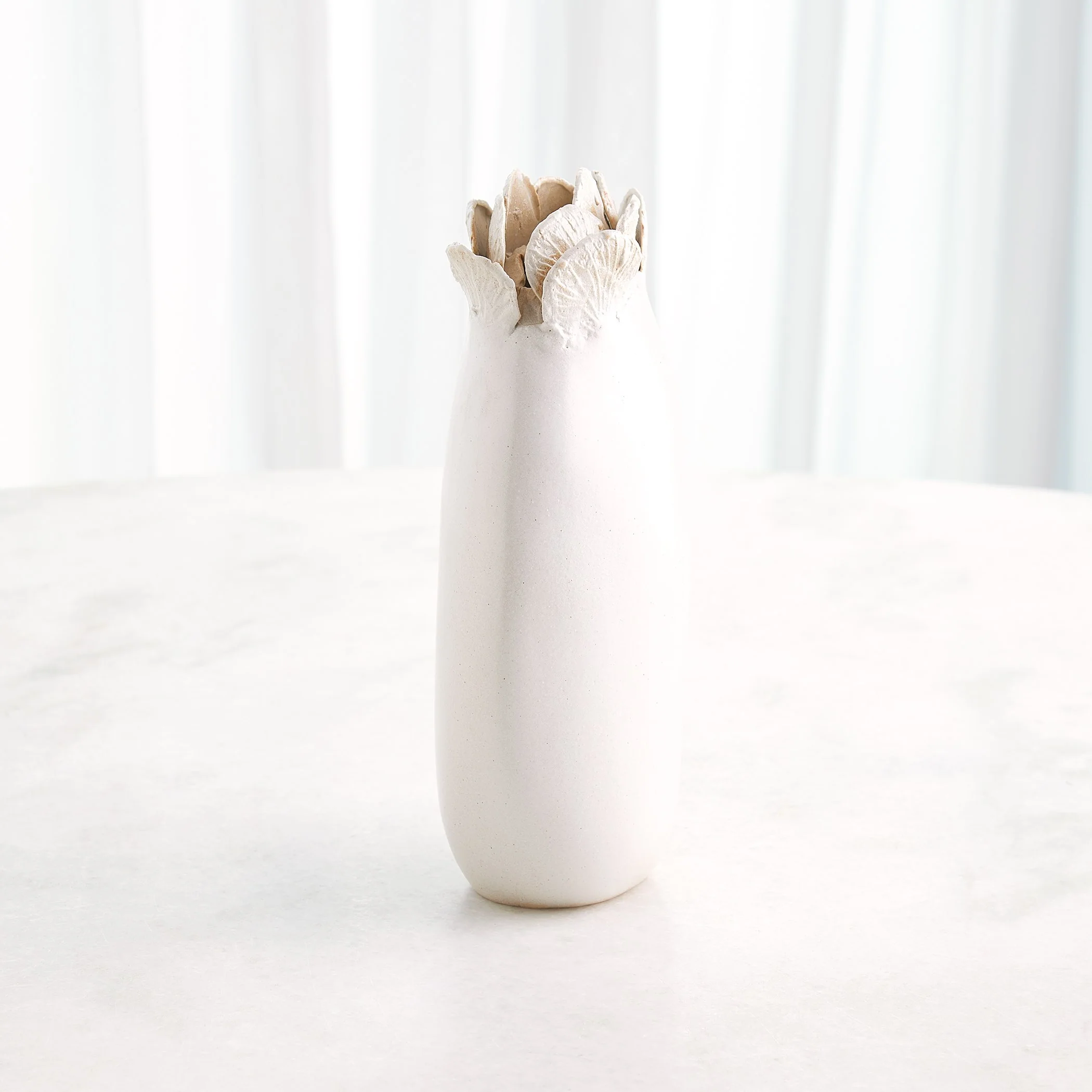 Global Views Sand Dollar Vase White - Image 10