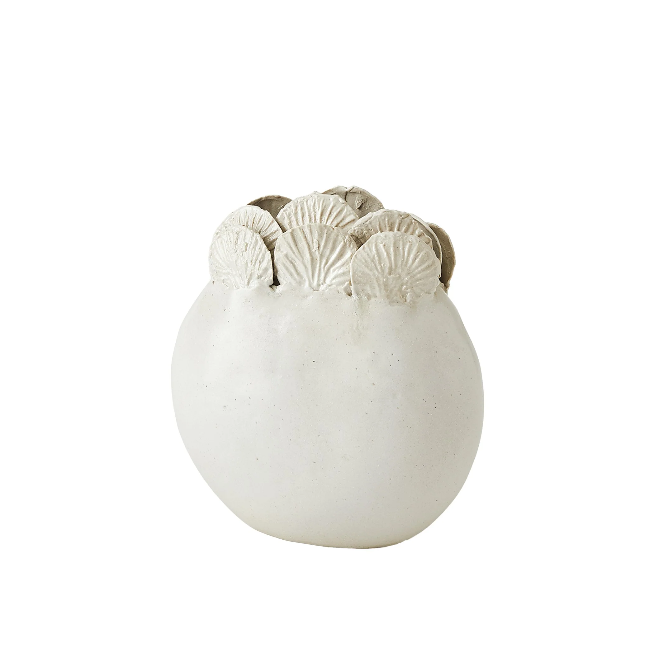 Global Views Sand Dollar Vase White - Image 7