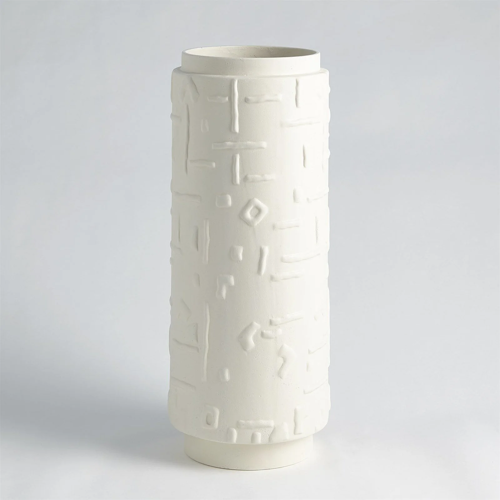 Global Views Sankuru Vase-Rustic White - Image 2