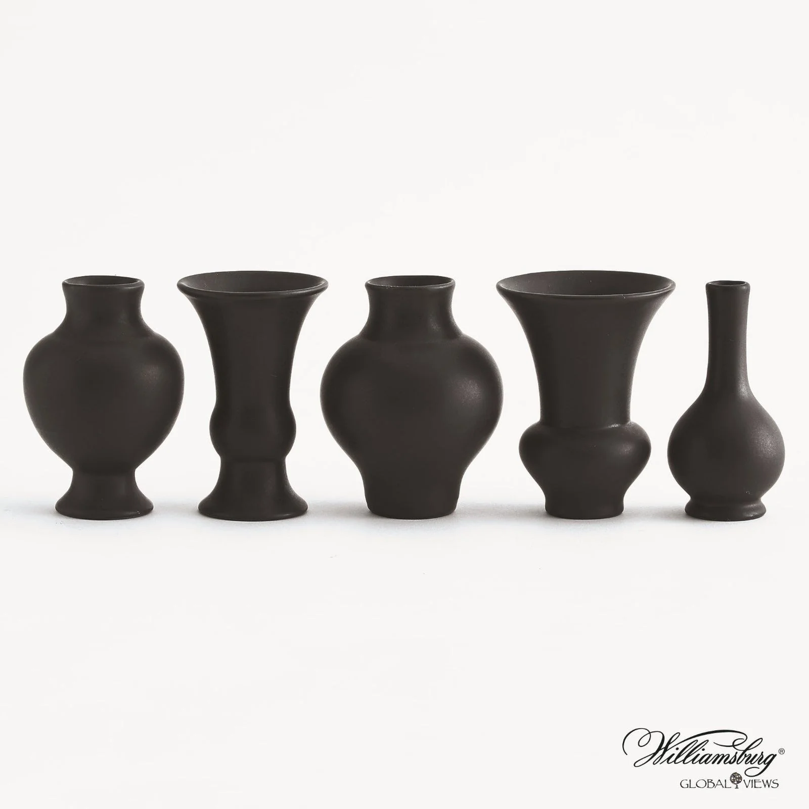 Global Views Set of 5 Mini Chinoise Vases - Image 2