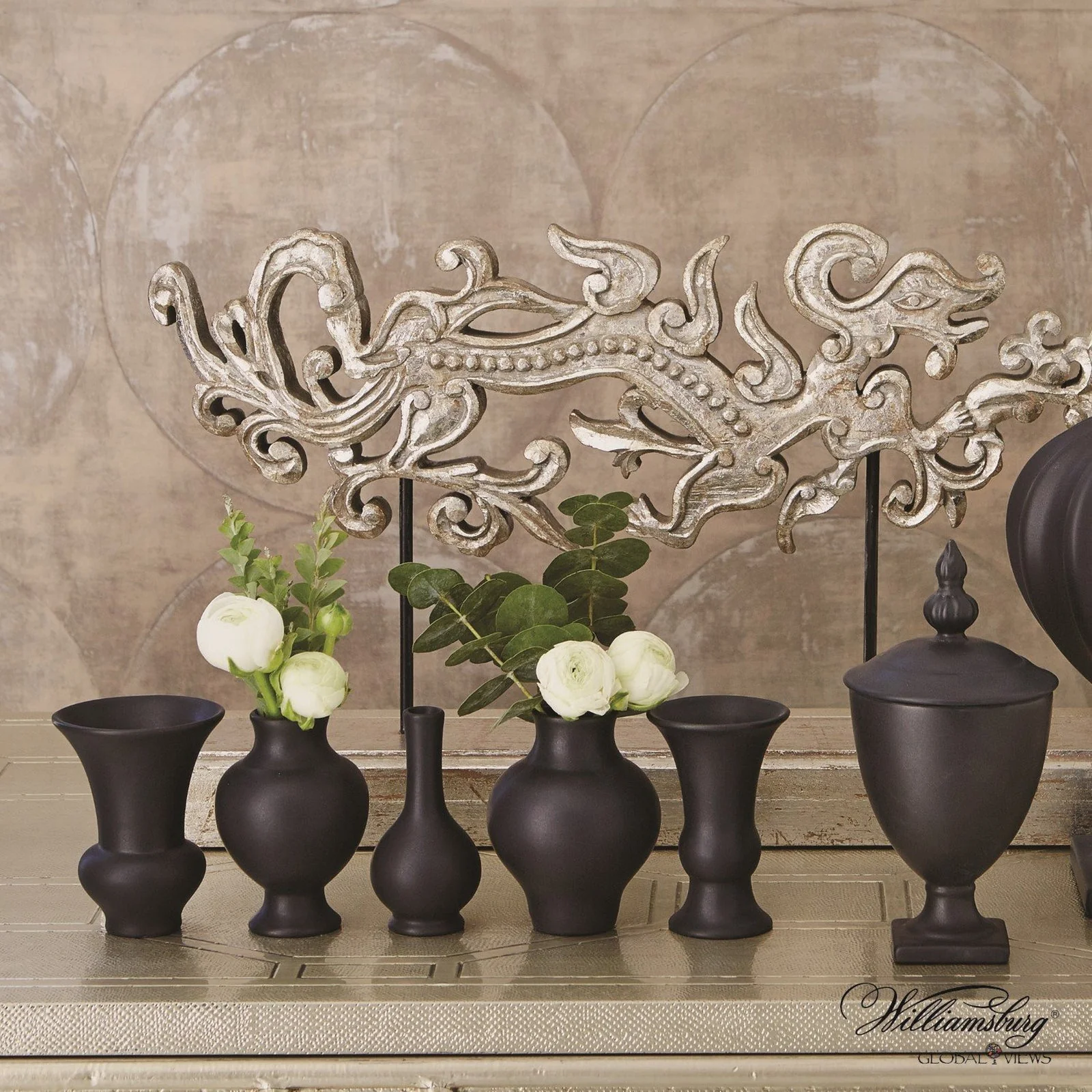 Global Views Set of 5 Mini Chinoise Vases - Image 3