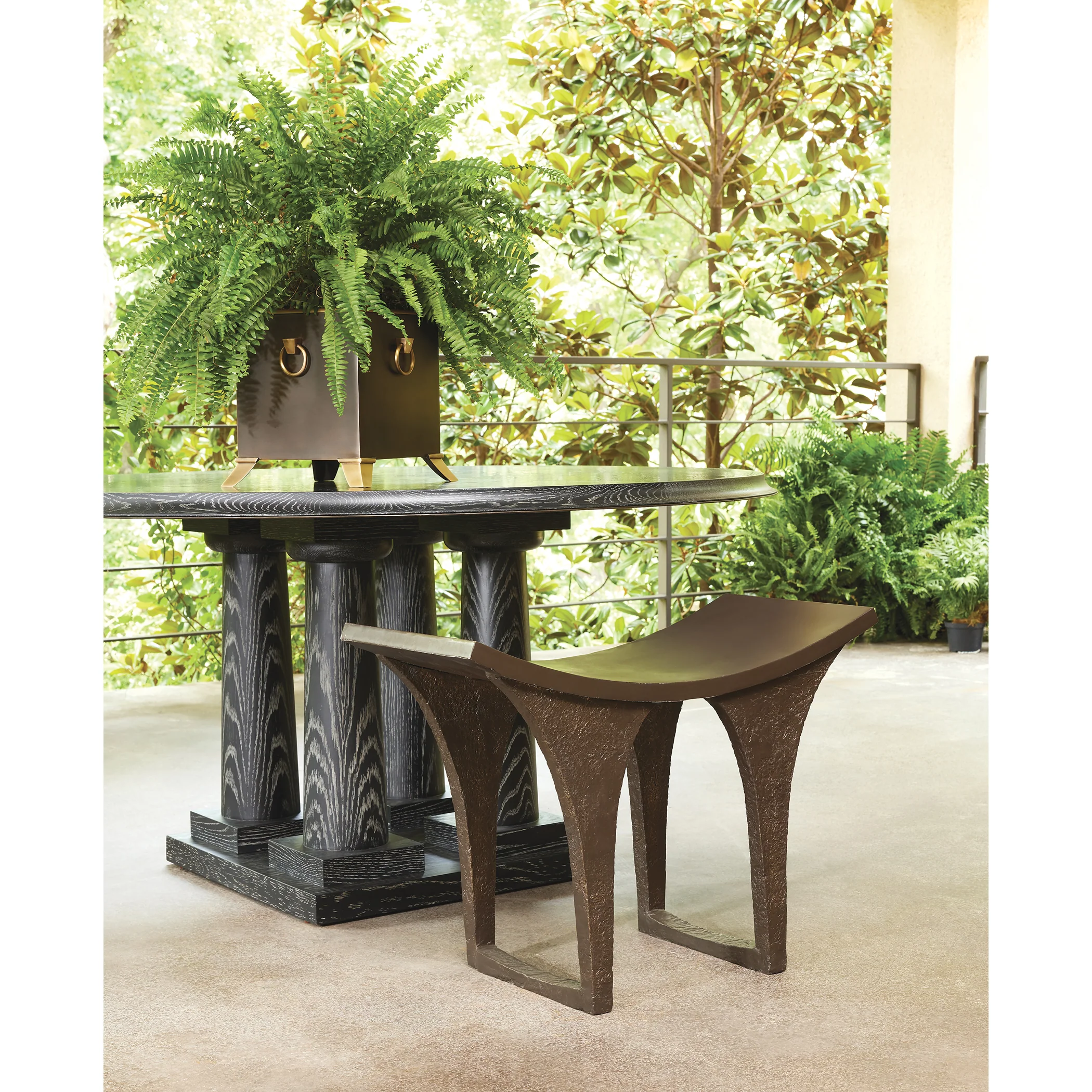 Global Views Shanghai Stool - Image 3