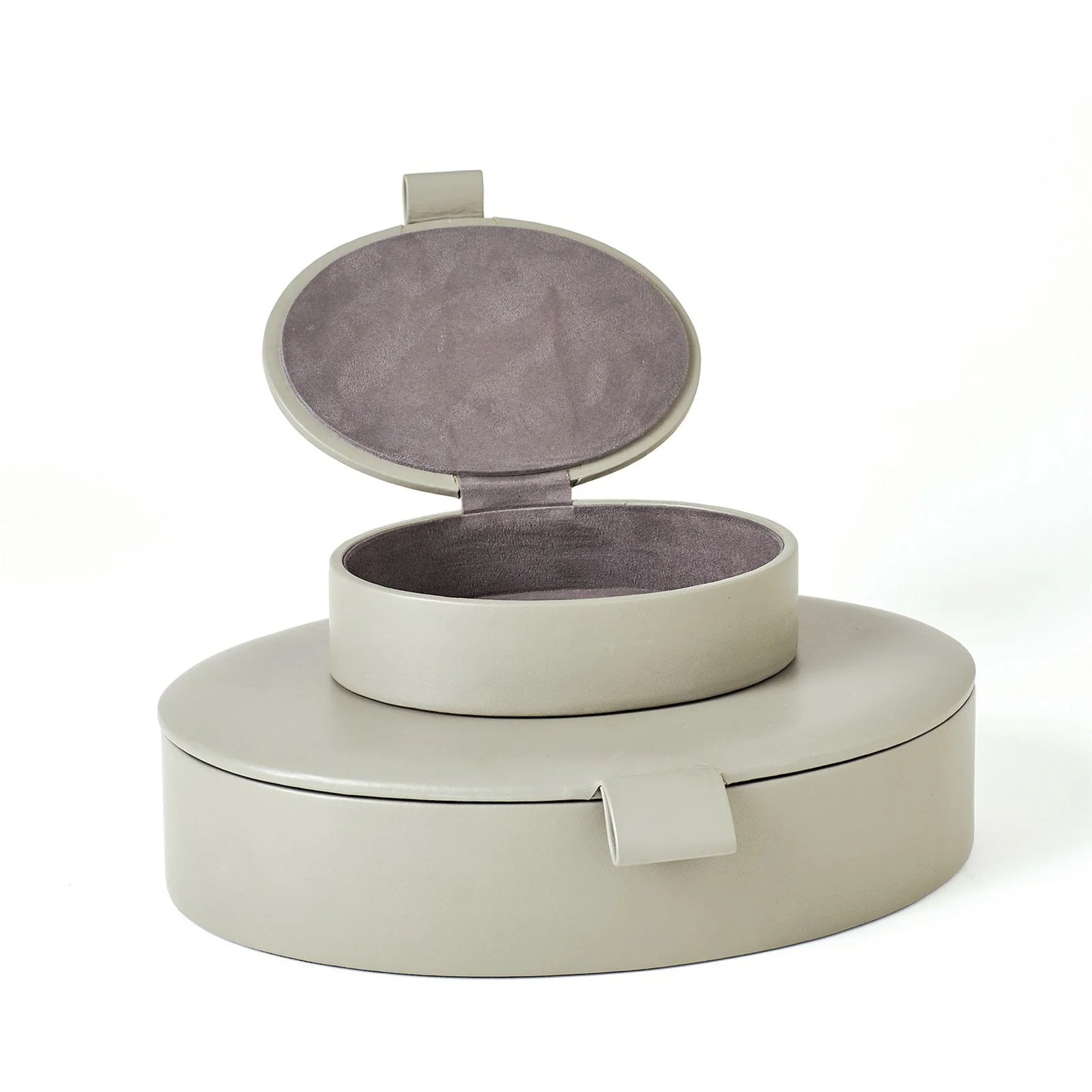 Global Views Signature Oval Leather Box - Image 10